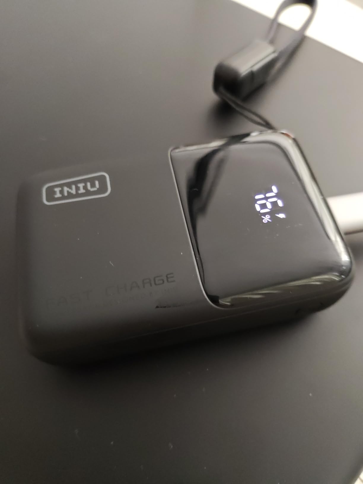 INIU Portable Charger, Ultra Mini 10000mAh 45W Fast Charging with Detachable Cable, Flight-Safe Travel USB C Power Bank External Phone Battery Pack for Xiaomi iPhone 17 16 Samsung S26 Google iPad etc customer photo 1