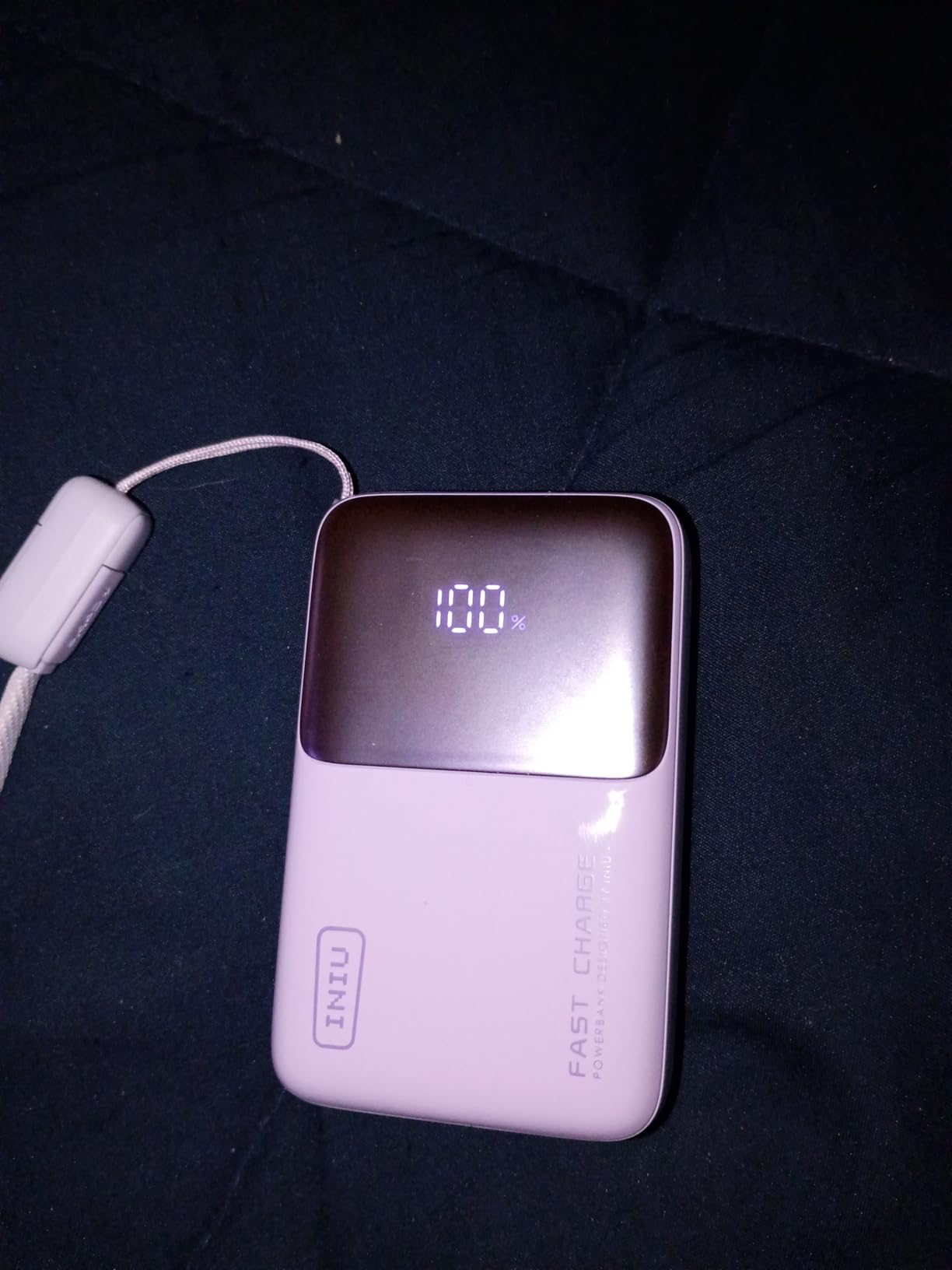 INIU Portable Charger, Ultra Mini 10000mAh 45W Fast Charging with Detachable Cable, Flight-Safe Travel USB C Power Bank External Phone Battery Pack for Xiaomi iPhone 17 16 Samsung S26 Google iPad etc customer photo 2
