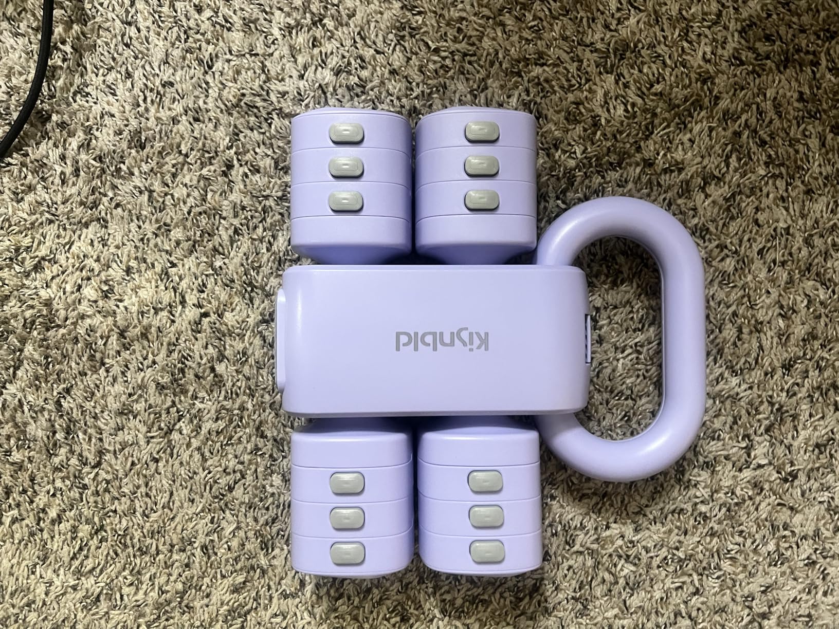 Kisnbld Adjustable Dumbbell Set of 2, 4 in 1 Free Weights Dumbbells Set for Women customer photo 1