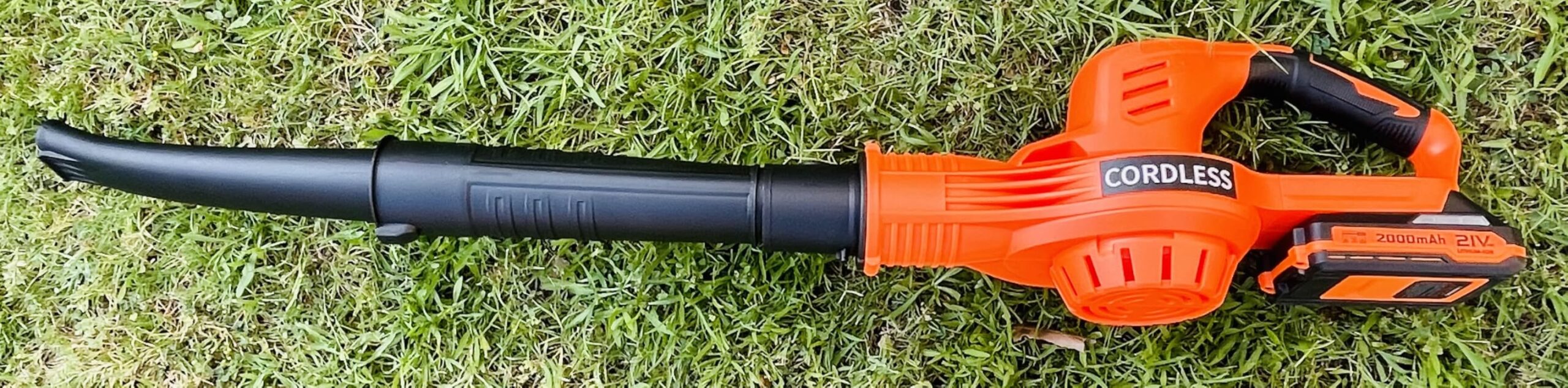 Leaf Blower Cordless - 21V Powerful Electric Leaf Blower with 2 Batteries and Charger, 2 Speed Modes, 2.0Ah Lightweight Battery Powered Leaf Blowers for Lawn Care, Patio, Dust, Blowing Leaves customer photo 2