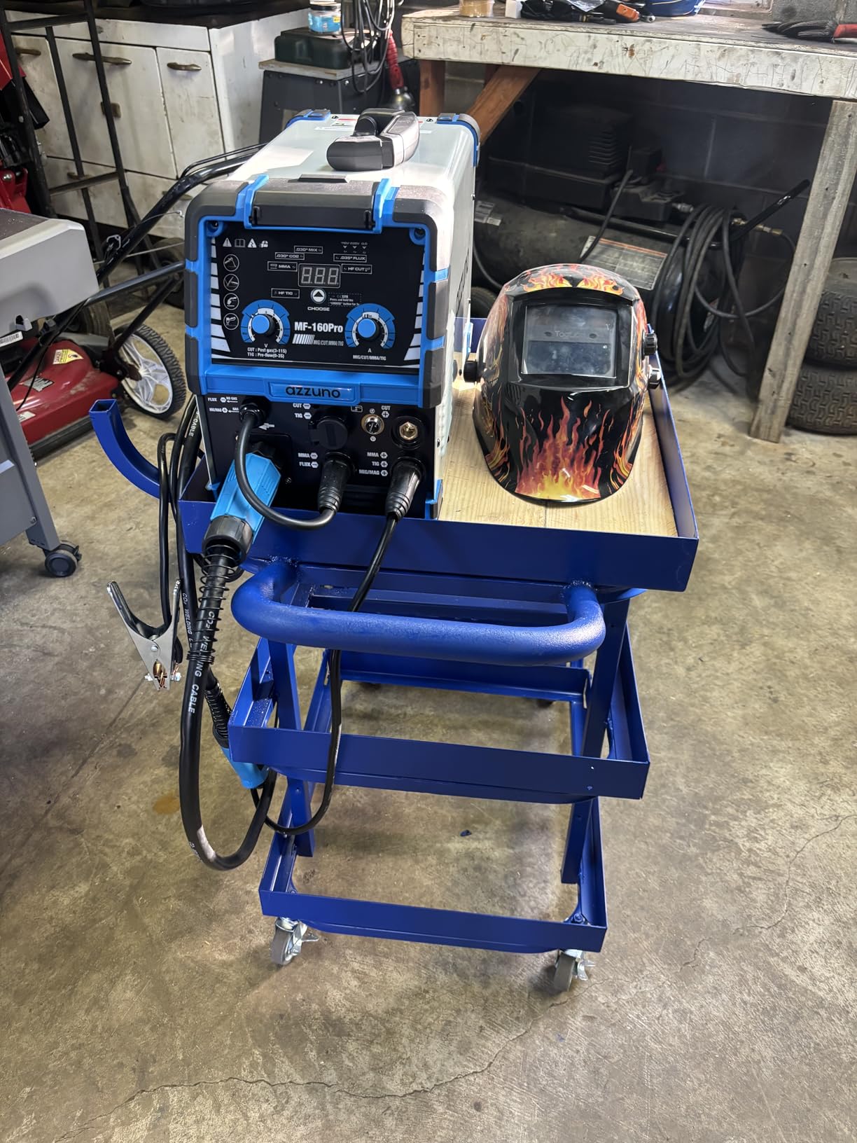 AZZUNO 200A Plasma Cutter Welder Combo, 9 in 1 Multiprocess Welder Machine Gas MIG/PULSE MIG/MAG/Flux Gasless MIG/Spool Gun Compatible/HF TIG/Stick/CUT/SPOT MIG, 110/220V Aluminum MIG Welding Machine customer photo 2