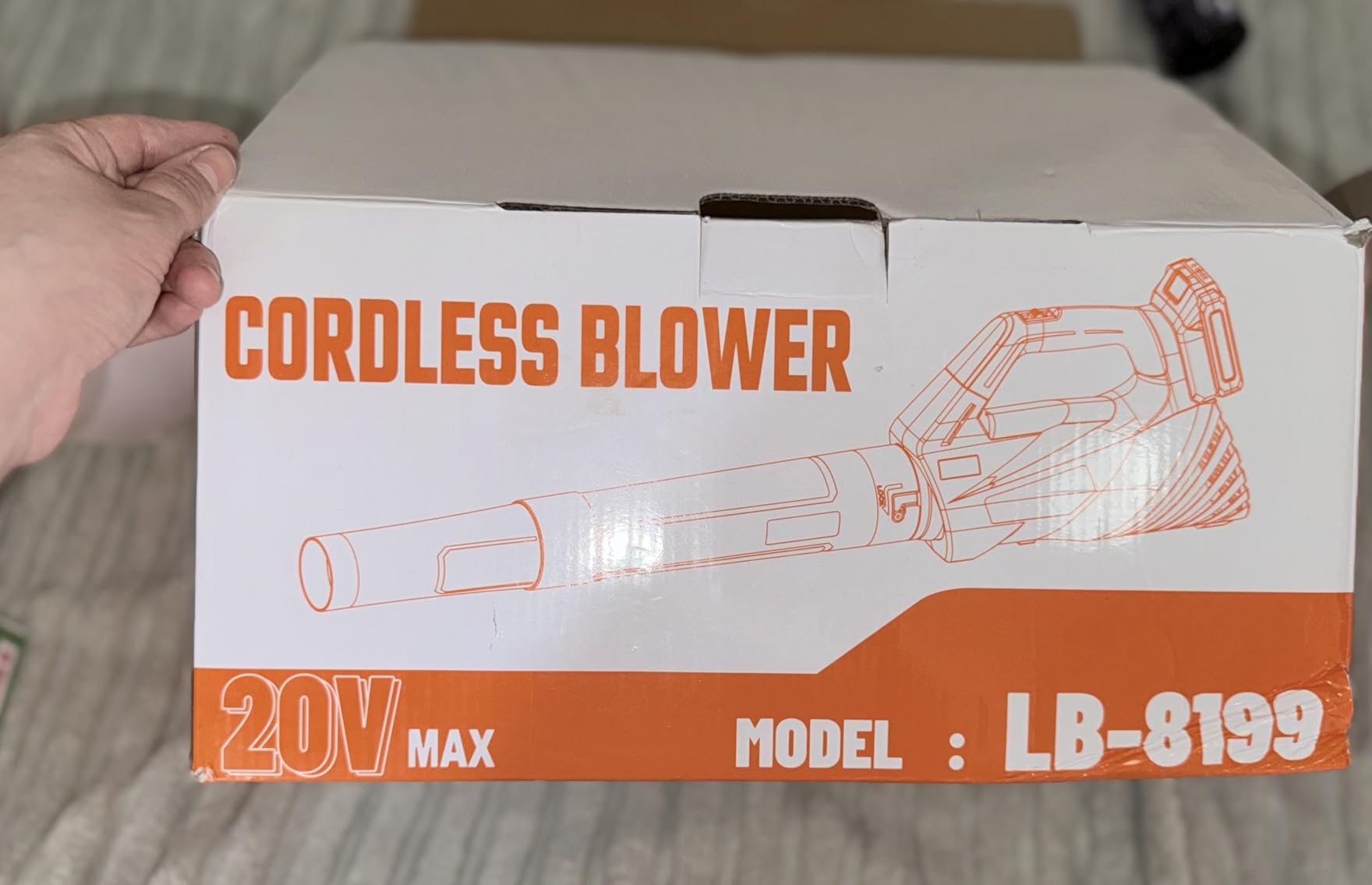 2026 Upgrade Leaf Blower, Leaf Blower Cordless with 2 * 2.6AH Batteries and Fast Charger, 450CFM &150MPH and 2 Speed Mode, Lightweight Electric Leaf Blowers for Lawn, Yard, Leaves, Dust Car customer photo 1