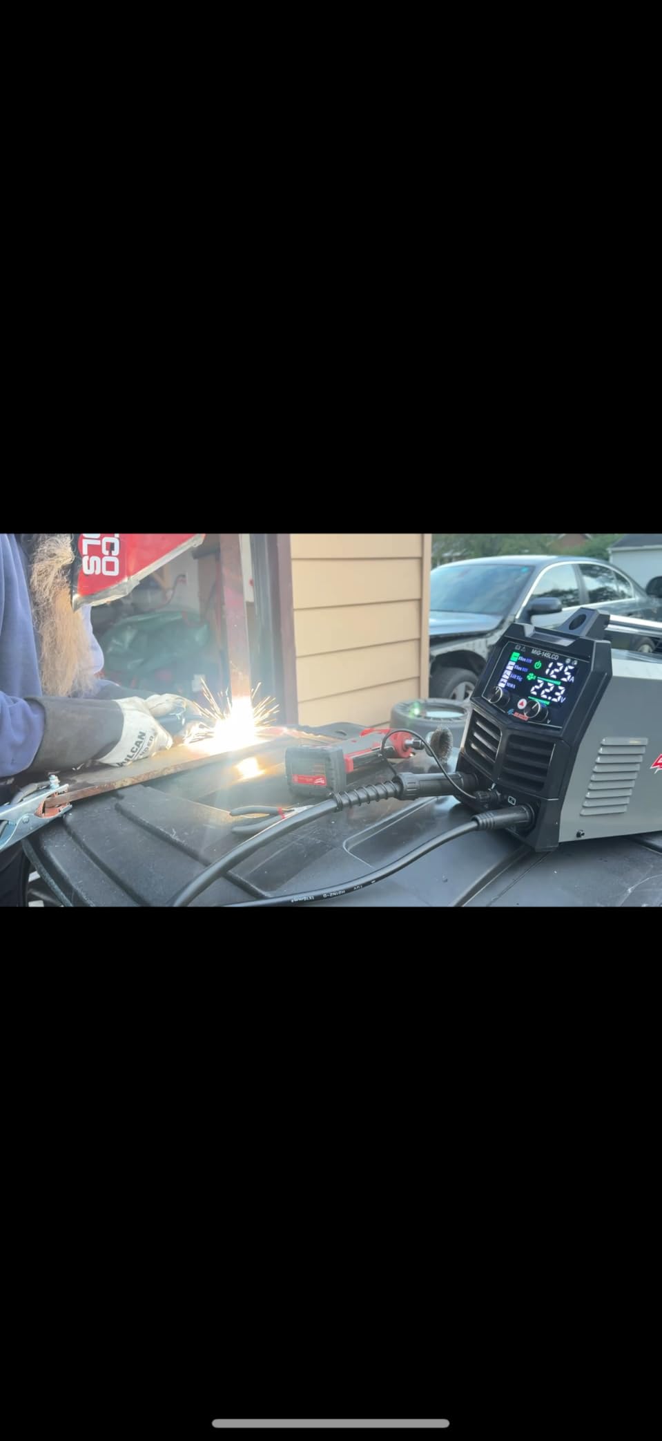 GZ GUOZHI MIG Welder 210A with Pulse, 8 in 1 Gas MIG/MAG/Gasless Flux Core MIG/Lift TIG/Stick/Spot Welding/Spool Gun, Aluminum Welding Machine 110V/220V Dual Voltage Multi-Process Welder LED Display customer photo 1