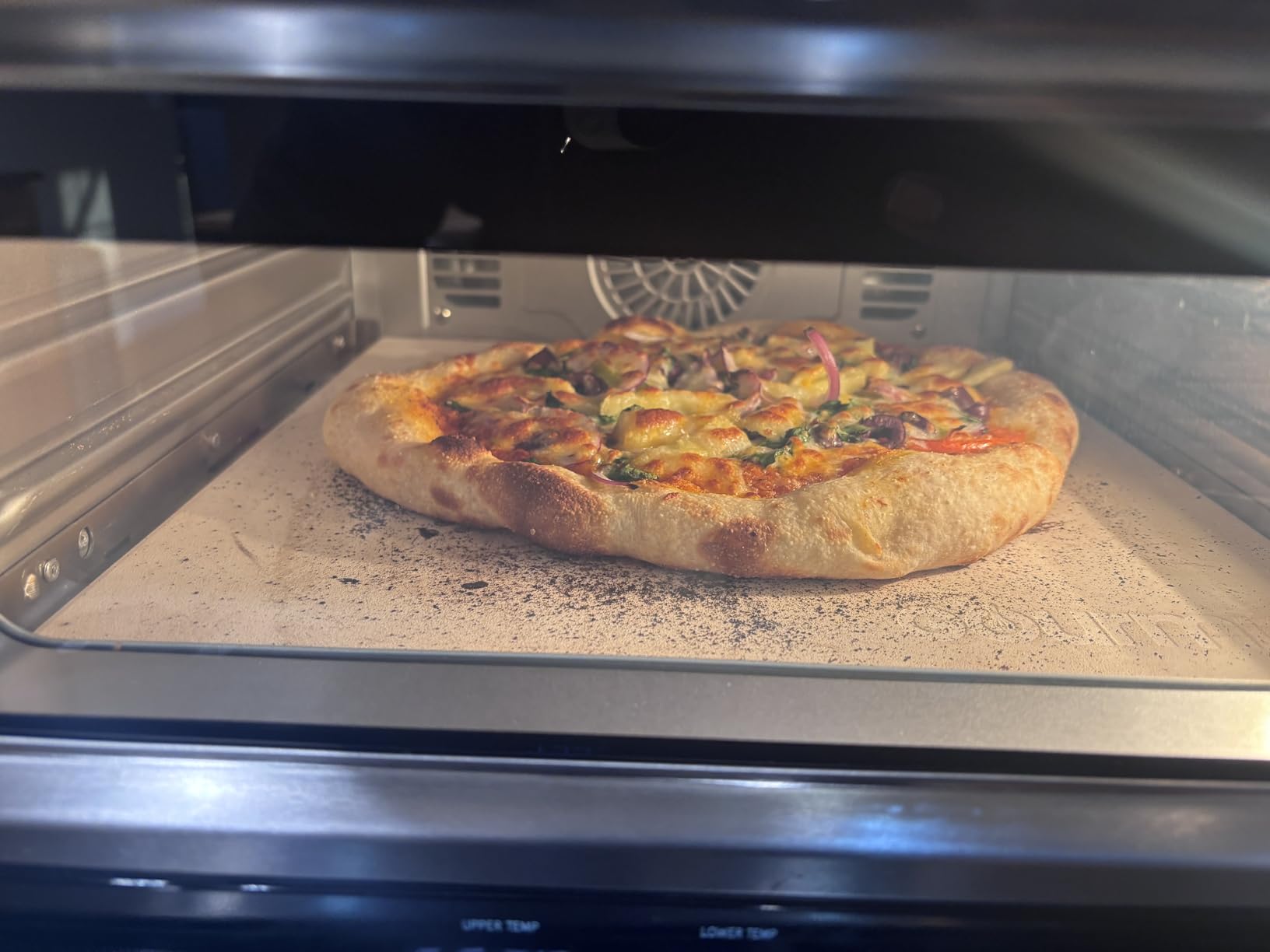 Gourmia Indoor Pizza Oven Air Fryer Toaster - 1800W Countertop Multi-Cooker with Pizza Stone, Digital Controls & 6 Presets, Stainless Steel customer photo 1