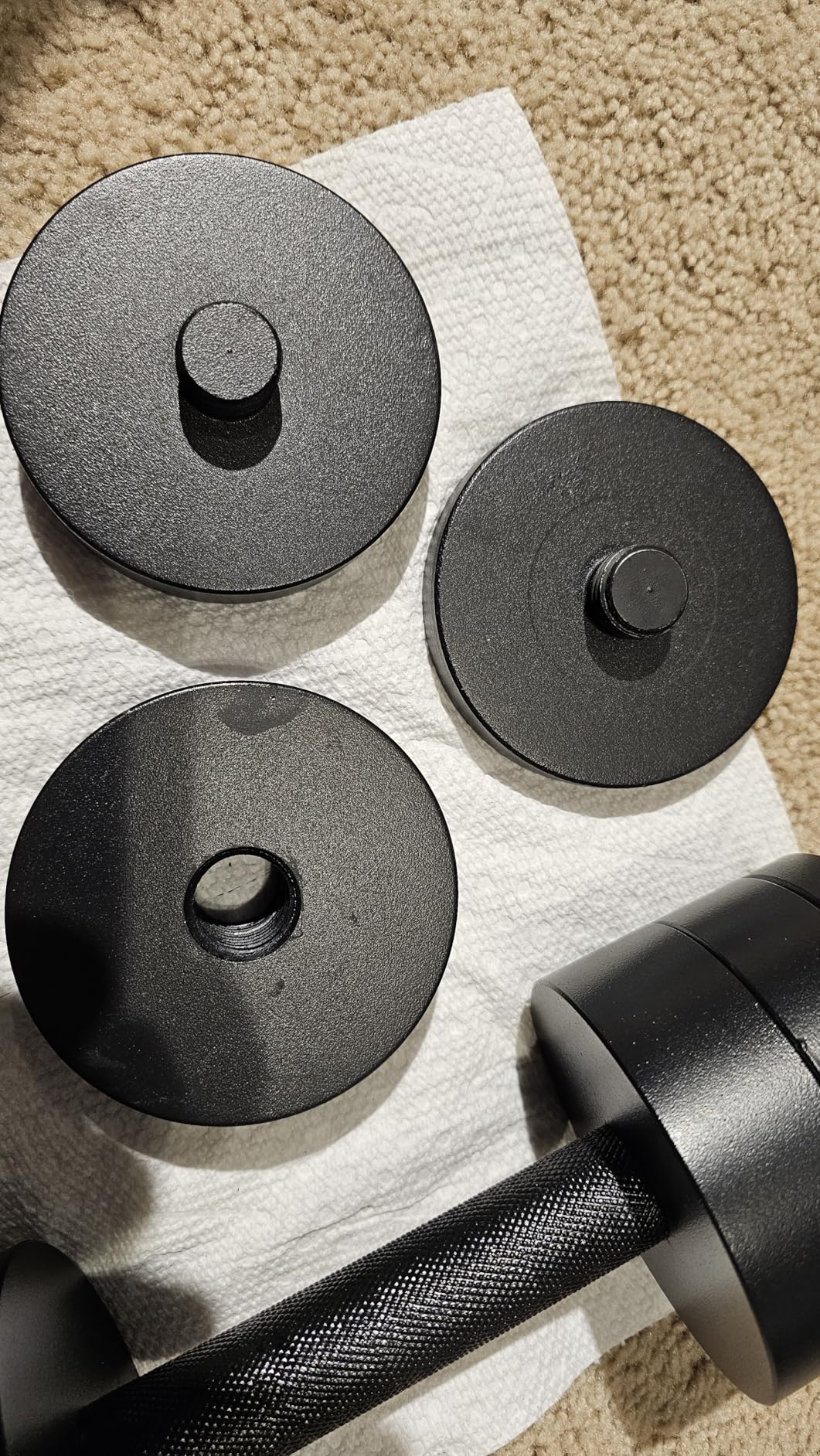 CAP Barbell 15 lb Adjustable Dumbbell - Compact Cast Iron Weight customer photo 1