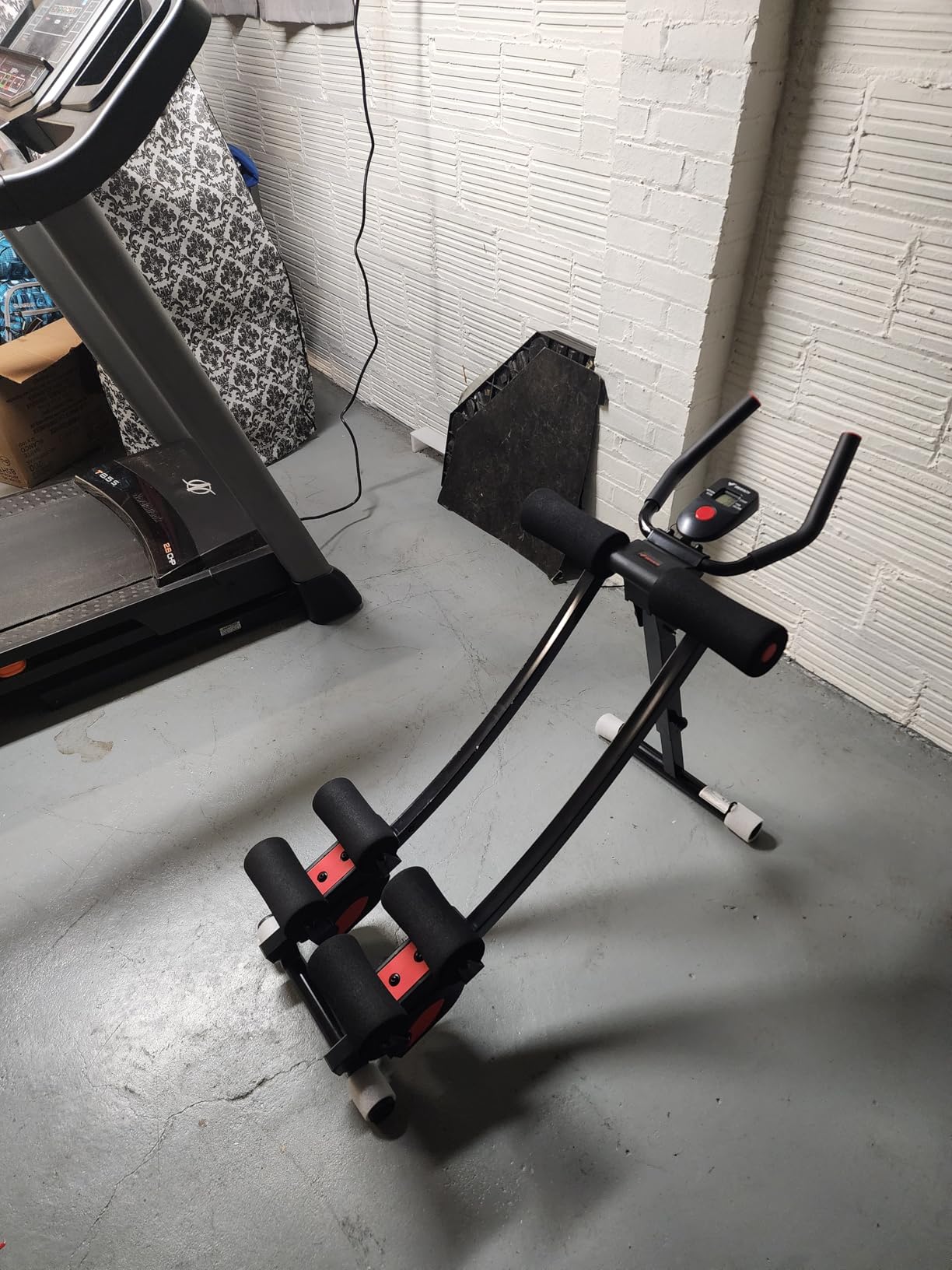 MERACH Ab Machine, Adjustable Ab Trainer Machine, AB Workout Equipment for Home Gym, Independent Dual Tracks for Mountain Climber, Foldable for Home Exercise, Load Capacity 440 LBS customer photo 2