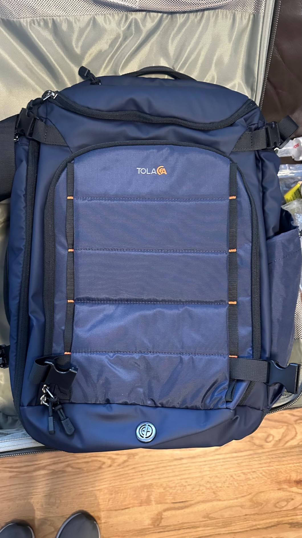 Tolaccea Travel Backpack Carry On 40L, Large Laptop Backpack with 3 Packing Cubes, Flight Approved Duffel Luggage Bag for Men Women, Water-resistant Business Rucksack Daypack, Fits 15.6