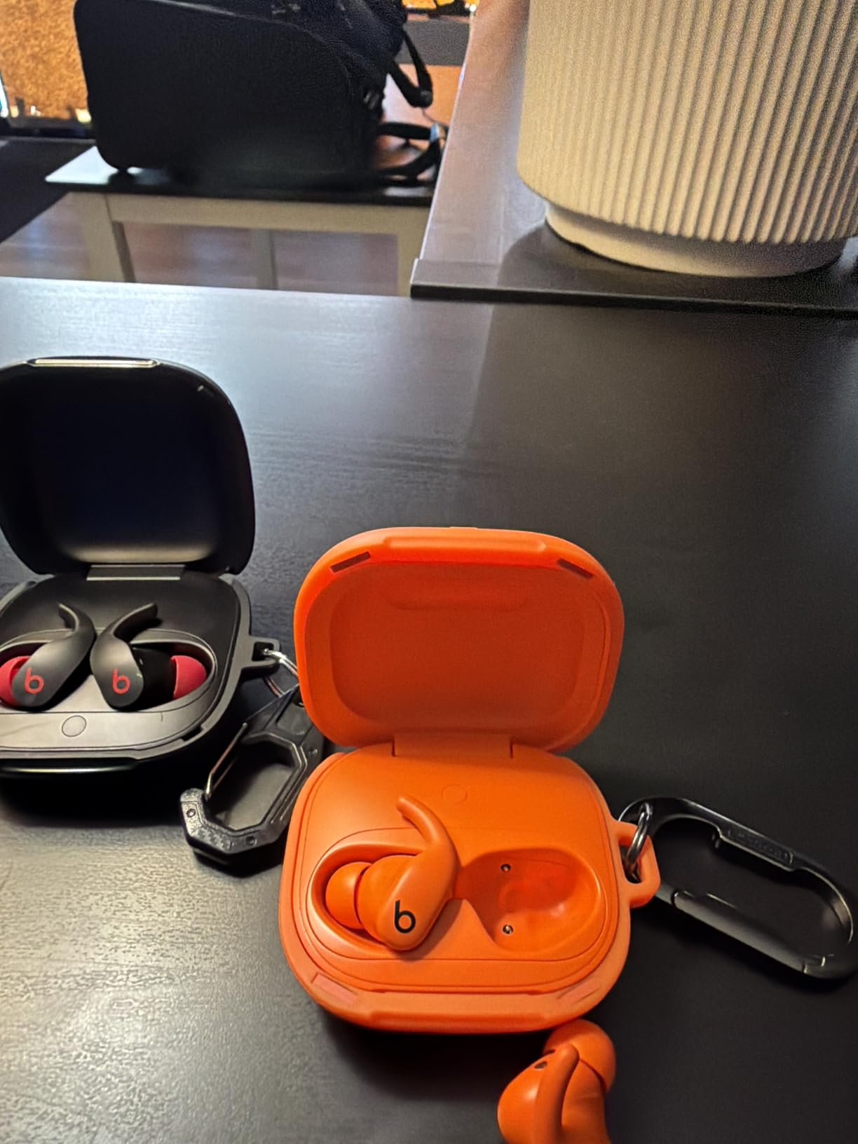 Beats Powerbeats Fit - Wireless Noise Cancelling Workout Earbuds with Secure-Fit Wingtips, Up to 30-Hour Battery Life, Sweat & Water Resistant, Apple & Android Compatible - Jet Black customer photo 2
