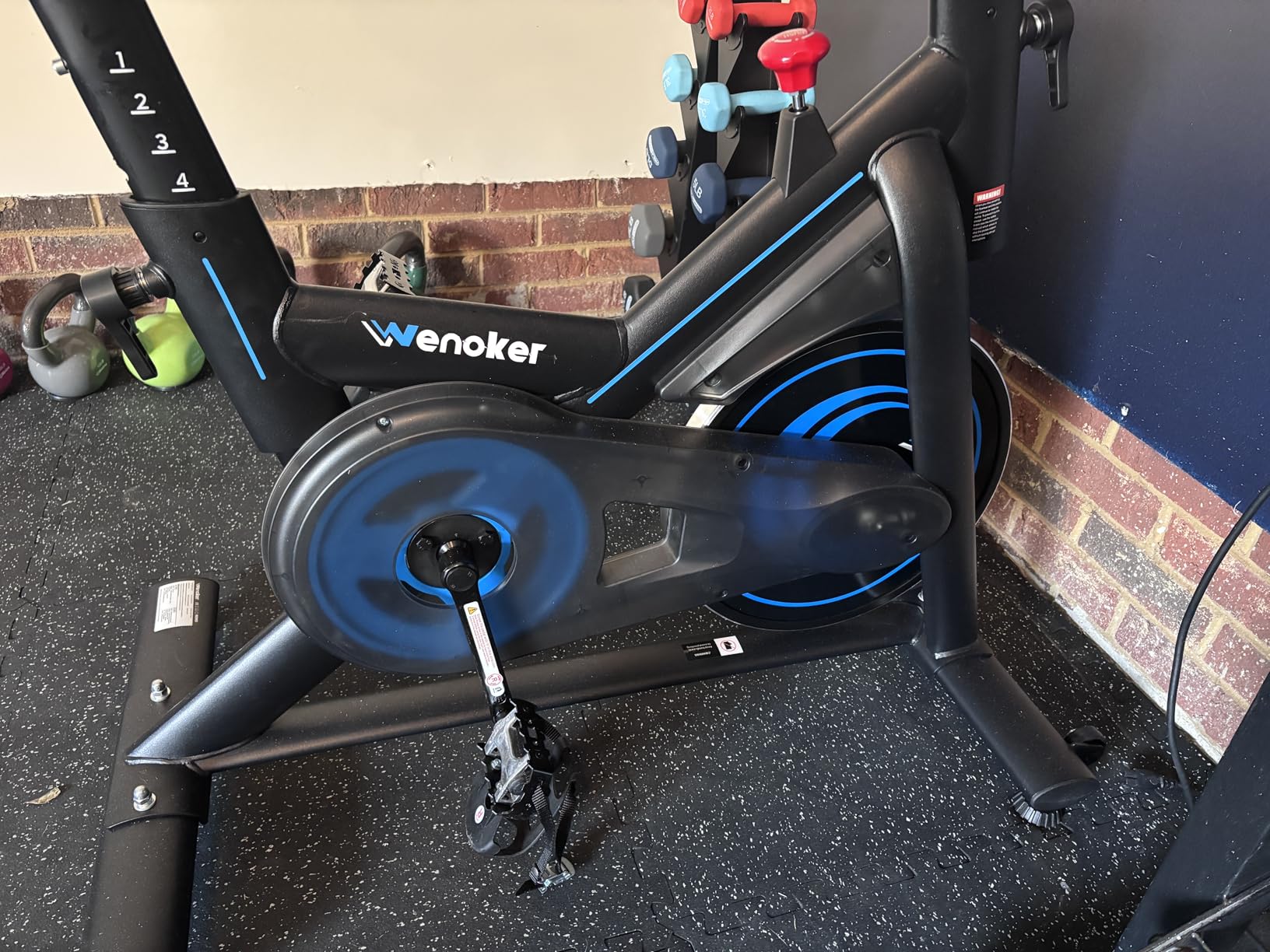 Exercise Bike for Home - 350LB Magnetic Resistance Indoor Cycling Bike, Silent Stationary Spin Bike with App Sync, Adjustable Seat, LCD Monitor, Smooth & Quiet for Cardio Workout customer photo 2