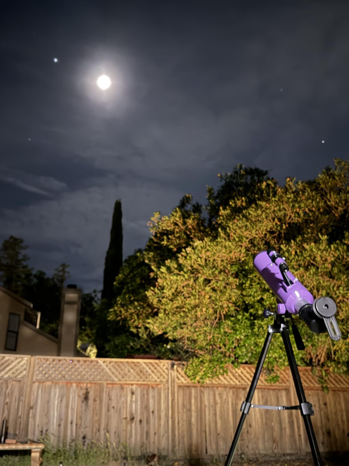 Dianfan Telescope for Kids & Adults, 80mm Aperture 500mm Astronomical Professional Telescope for Adults High Powered, Portable Travel Telescopes for Beginners with Tripod & Adapter, Stickers, Backpack customer photo 1