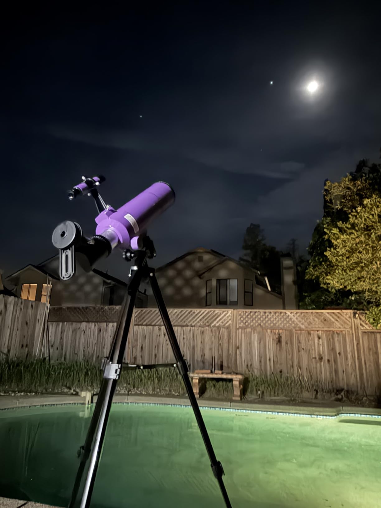 Dianfan Telescope for Kids & Adults, 80mm Aperture 500mm Astronomical Professional Telescope for Adults High Powered, Portable Travel Telescopes for Beginners with Tripod & Adapter, Stickers, Backpack customer photo 2