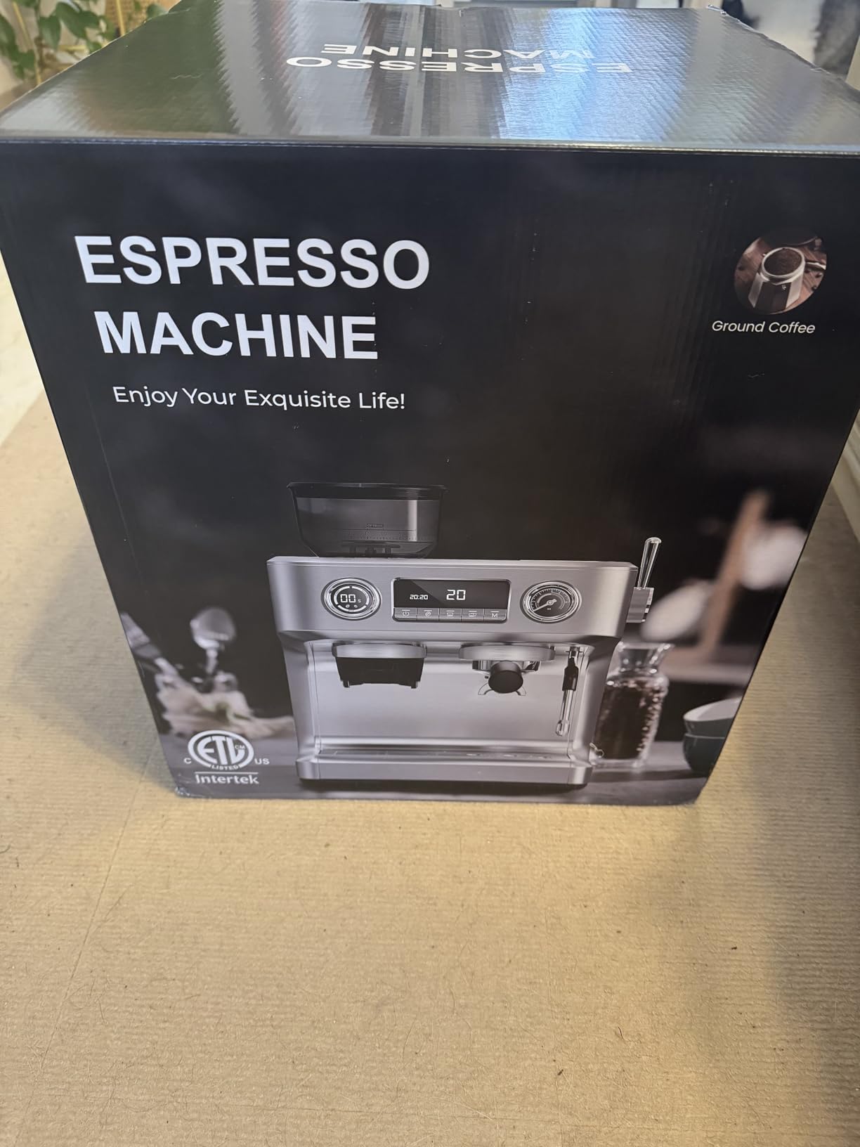 Kismile Dual Boiler Espresso Machine with Grinder, 20 Bar Espresso Maker with Milk Steamer & Hot Water, Dual LED Display, Pressure Gauge, Burr Grinder, coffee Machine for Home&Office, Stainless Steel customer photo 2