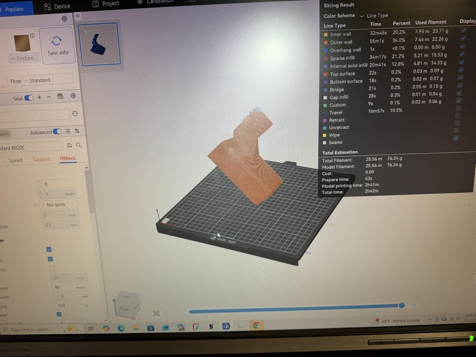 QIDI Q2C 3D Printer, Enclosed FDM with New Generation Leveling Sensor for Full Auto Leveling, 600mm/s High Speed, 270x270x256mm Build Volume, 370℃ Bimetal Hotend Unlock PPS-CF, from Beginner to Expert customer photo 2