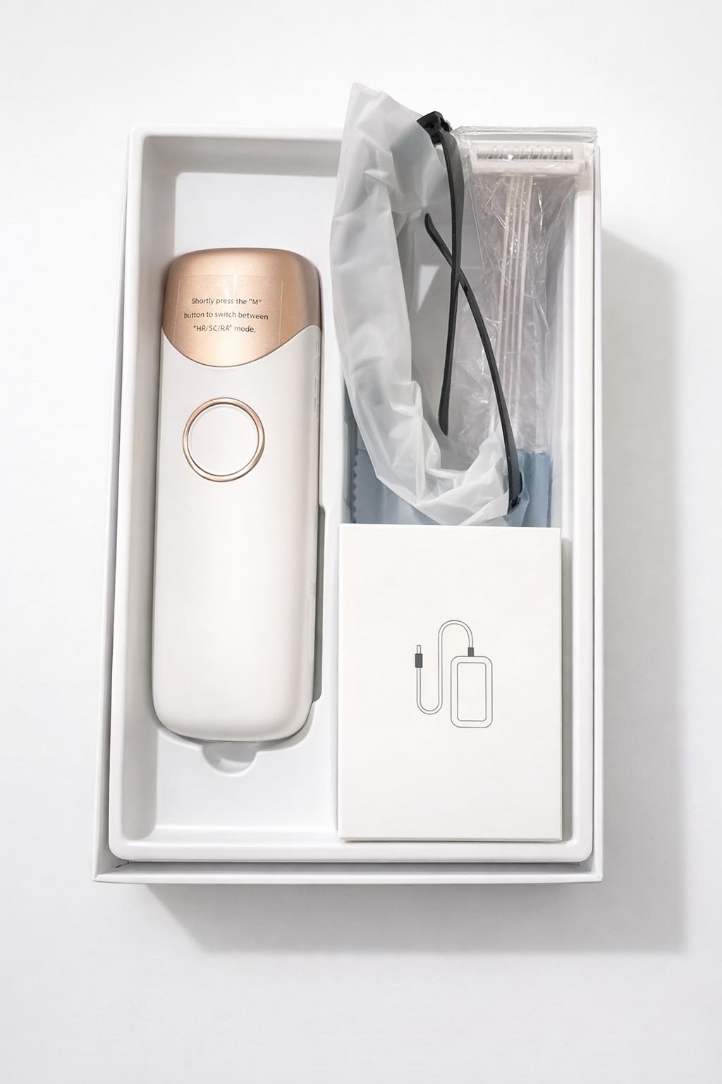 Ubroo Laser Hair Removal with 5℃ Ice Cooling, Hand-held Hair Removal Device IPL Hair Removal for Women and Men, Reduce Hair Regrowth, Full Body Use for Legs, Bikini, Armpits (Gold) customer photo 2