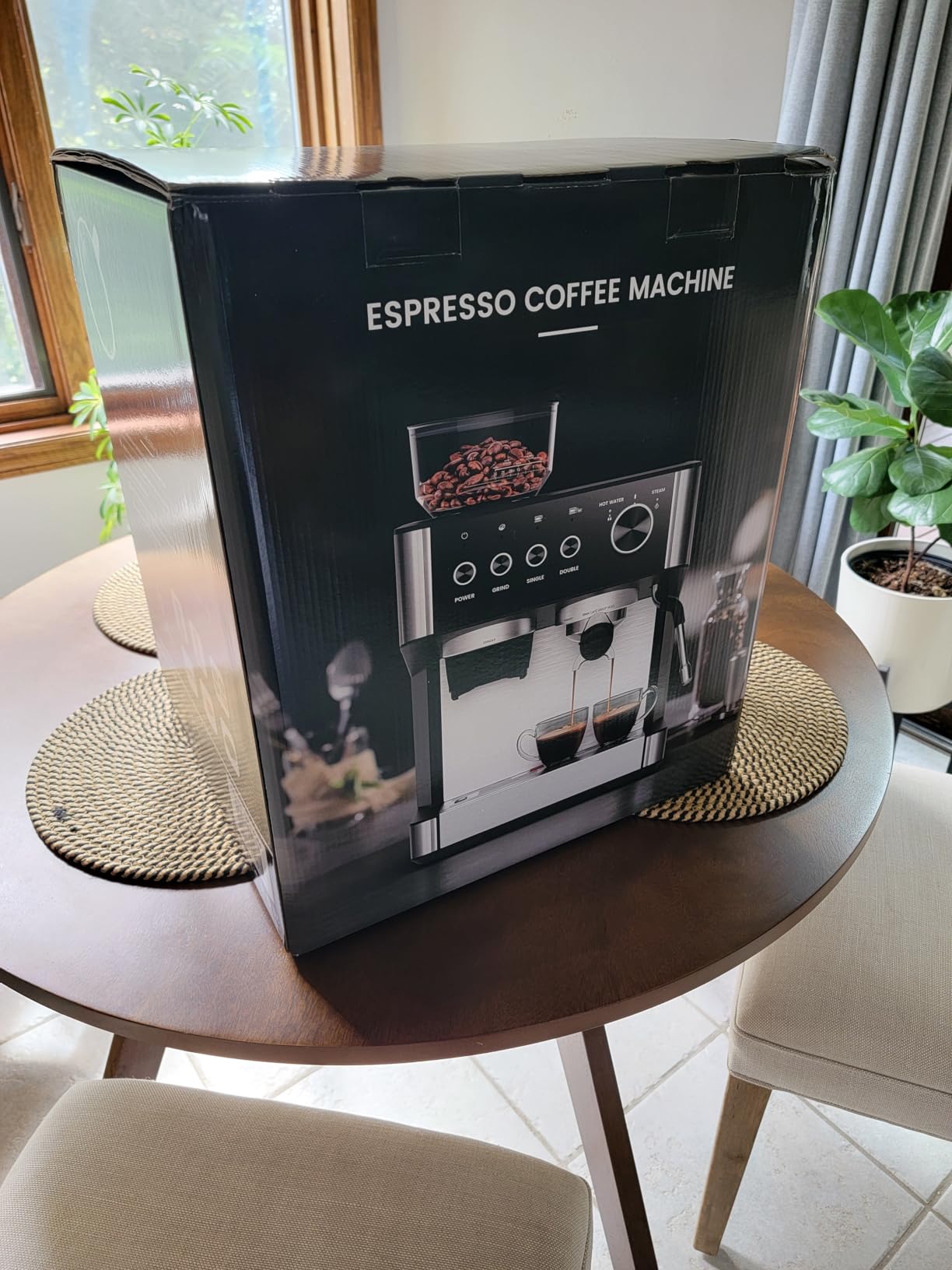 COWSAR 20 Bar Espresso Machine with Grinder & Milk Frother Steam Wand, 58mm Expresso Coffee machines, Commercial Stainless Steel Coffee Maker for Cappuccino and Latte, Perfect for Home Café-Pro customer photo 1