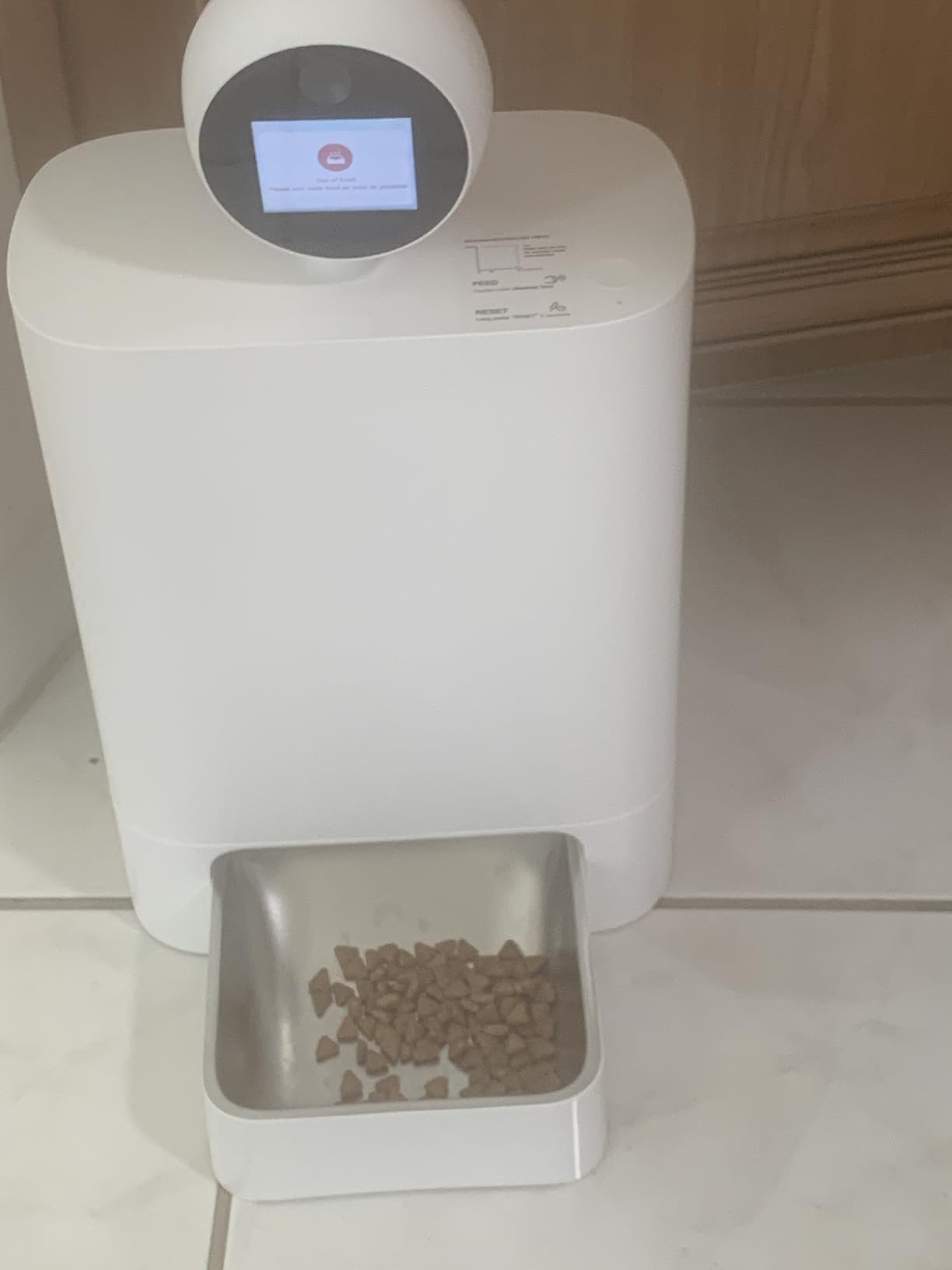 Automatic Cat Feeder with Camera 360°, 2K HD Pet Feeder with Night Vision & 2-Way Audio, Smart APP Control, AI Smart Cat Feeder, Up to 16 Meals/Day, 5.5L Timed Food Dispenser for Cats & Dogs customer photo 1