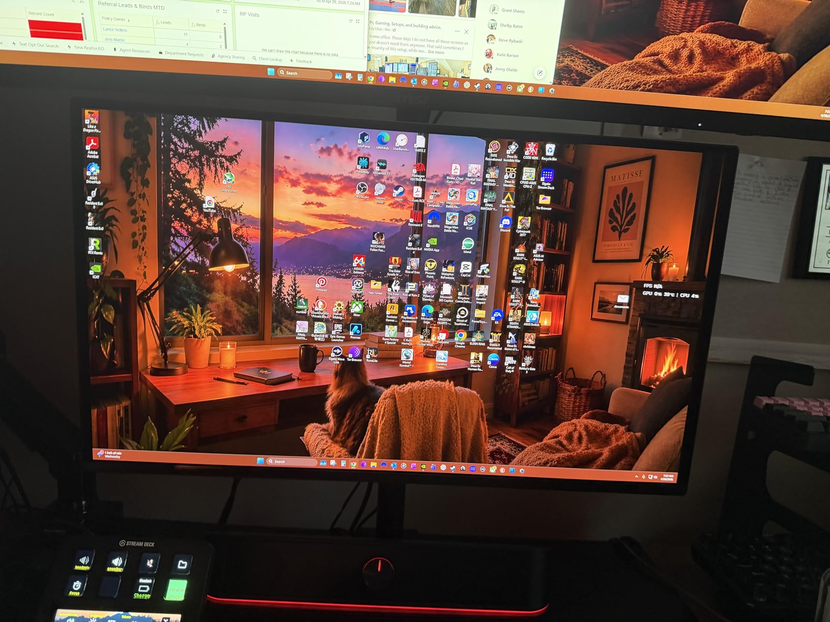 Acer Predator Gaming Monitor 26.5 inch WQHD 2560x1440 QD-OLED AMD FreeSync Premium 240Hz 0.03ms DCI-P3 99% X27U W1bmiipprx customer photo 2