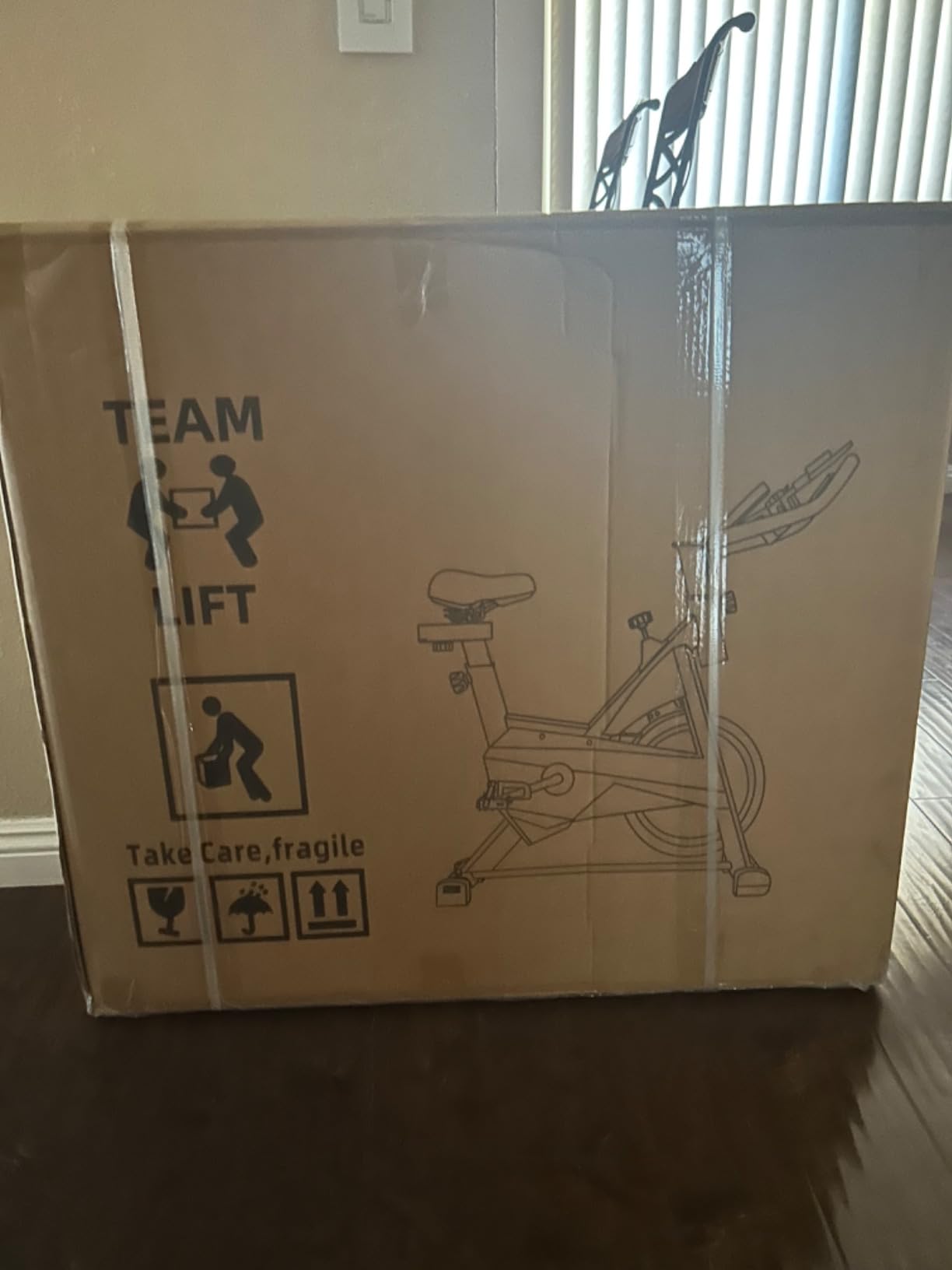 Exercise Bikes Stationary, Exercise Bike for Home Indoor Cycling Bike for Home Cardio Gym, Workout Bike with Mount & LCD Monitor, Silent Belt Drive customer photo 1