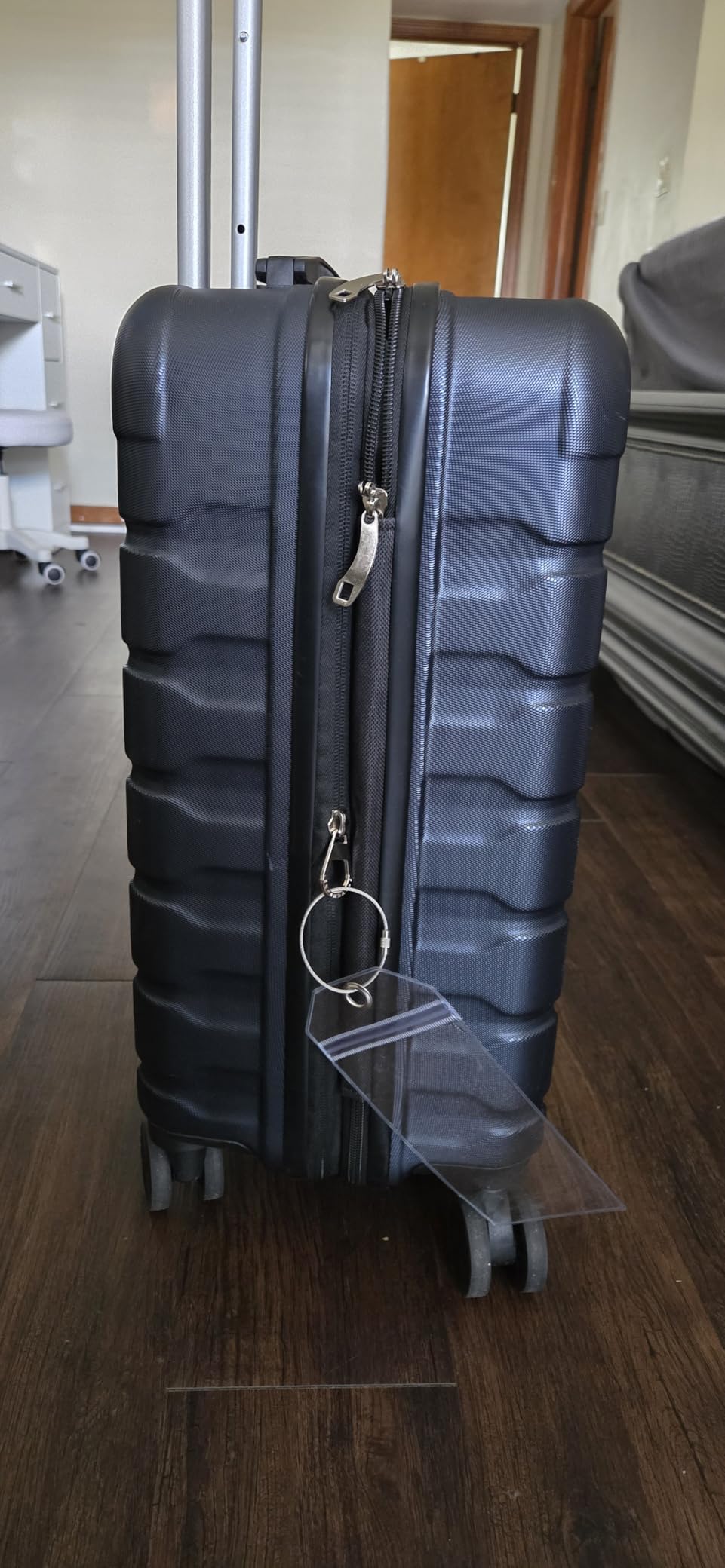 LIGHT FLIGHT Carry On Luggage 22x14x9 Airline Approved, Expandable Carry On Suitcases with Wheels, Lightweight Luggage, Durable Hard Shell 20 Inch Rolling Suit Case for Men Women Travel, Royal Blue customer photo 1