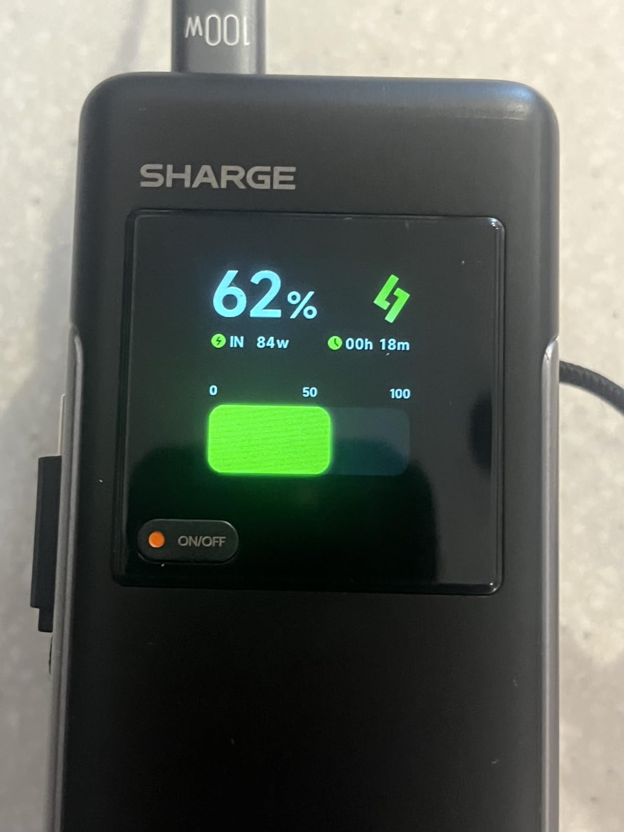 SHARGE Laptop Power Bank 25000mAh, HyperTower 170W Total Fast Charging Portable Charger, 100W USB-C Power Bank with Built-in Cables, High Capacity Travel Battery Pack for MacBook, iPhone17, Galaxy S26 customer photo 2