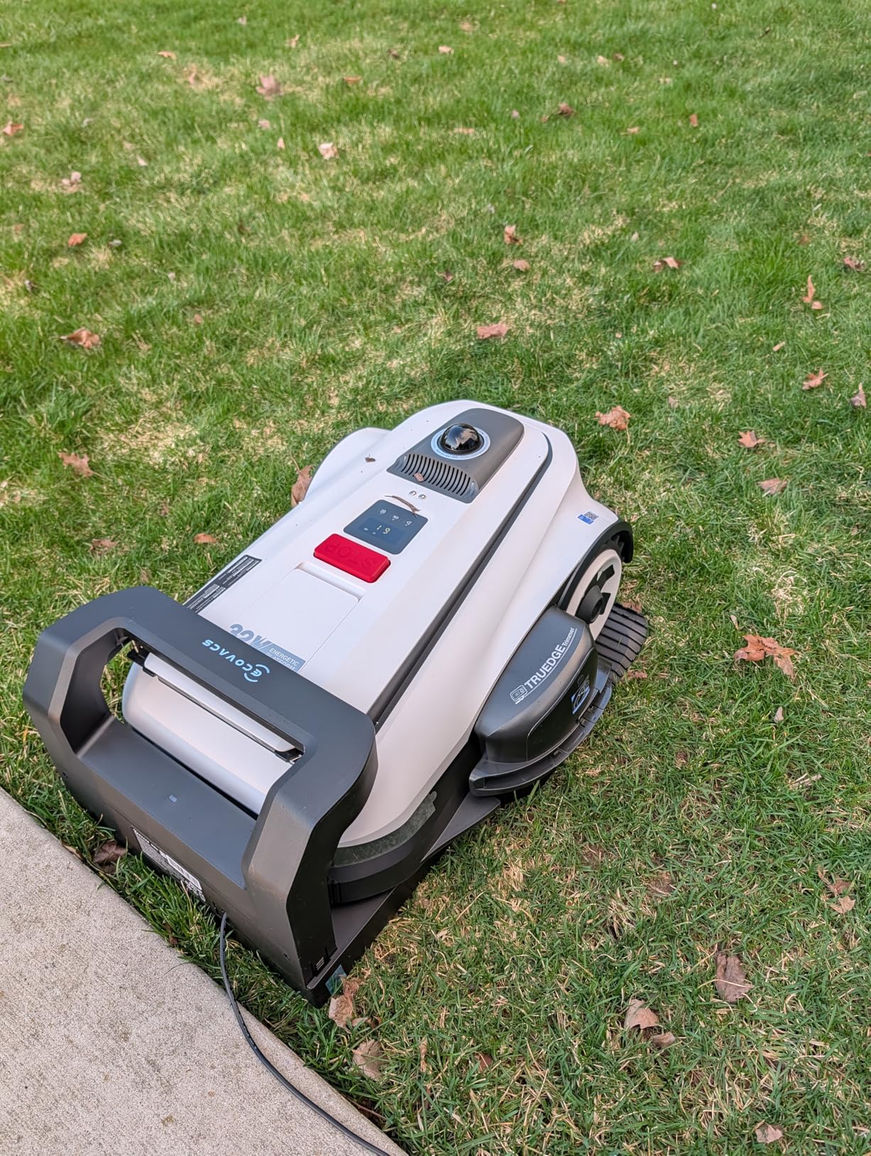 ECOVACS Goat A2000 LiDAR PRO Robotic Lawn Mower for Up to 1/2 Acre, Wire-Free with Dual-LiDAR Auto Mapping, Built-in TruEdge Edge Trimmer, AIVI 3D Obstacle Avoidance, Smart App Control customer photo 1
