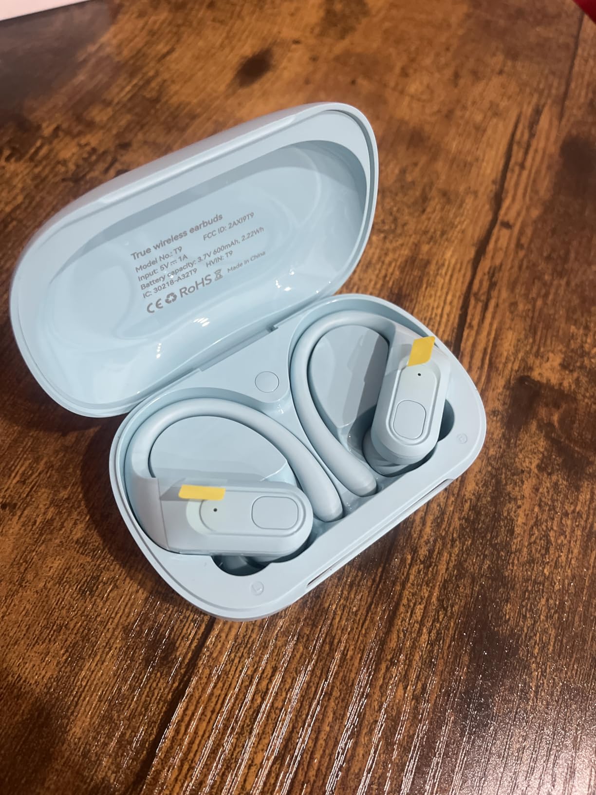 occiam Active Noise Cancelling Earbuds Wireless Bluetooth Headphones Ear Buds 90Hrs Playback Stereo Bass Earphones with Mic Over-Ear Hooks IPX7 Waterproof Headset for Work Sports Running Matte Black customer photo 2