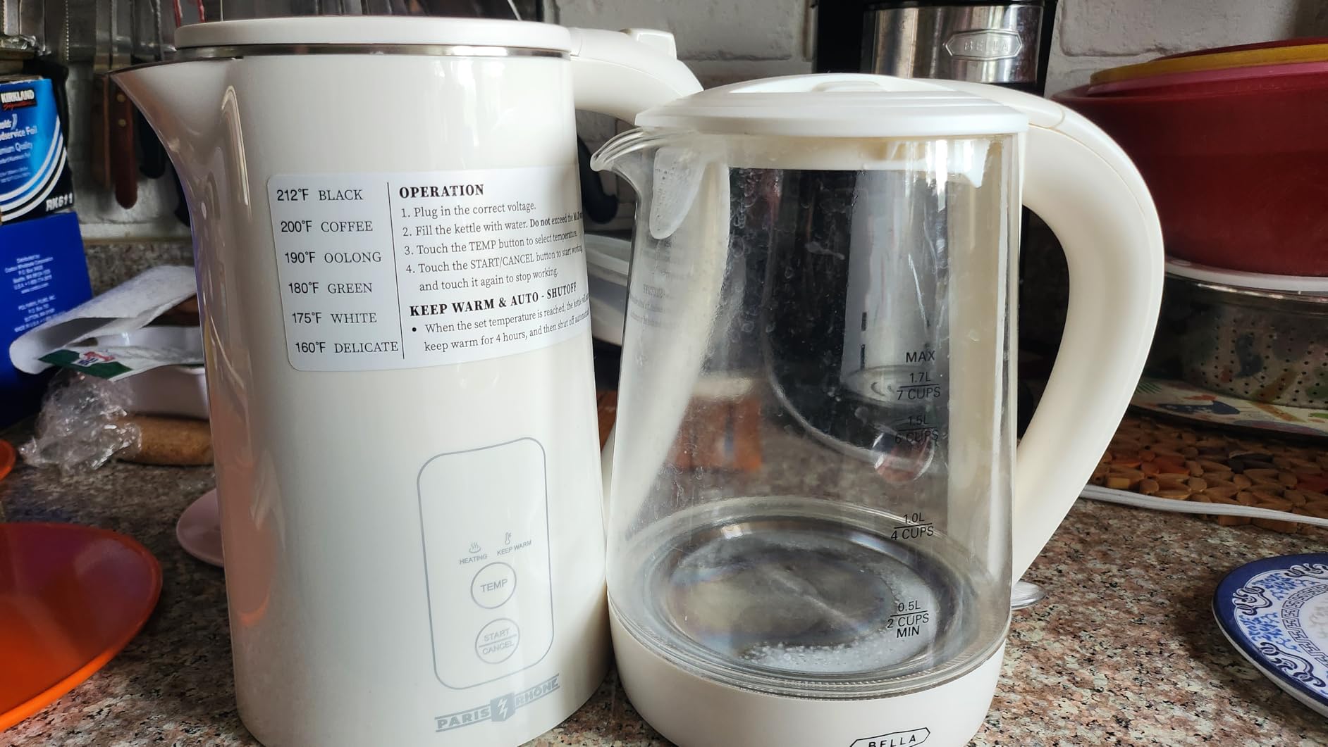 Electric Tea Kettle, 1.7L Larger Design Temperature Control Electric Kettle, 4H Keep Warm Water Boiler with 6 Presets, LED Screen Electric Kettles for Boiling Water, Boil-Dry Protection, BPA Free customer photo 1