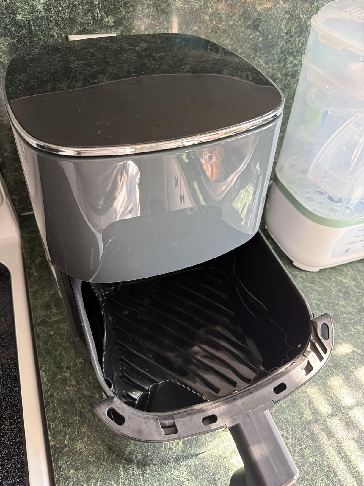 Simple Deluxe 9.5-Qt Dual Basket Air Fryer, 10-in-1 Digital Preset 1700W Airfryer, Sync Cook, Independent Temp Control, Shake Reminder, Nonstick Basket, Black customer photo 1