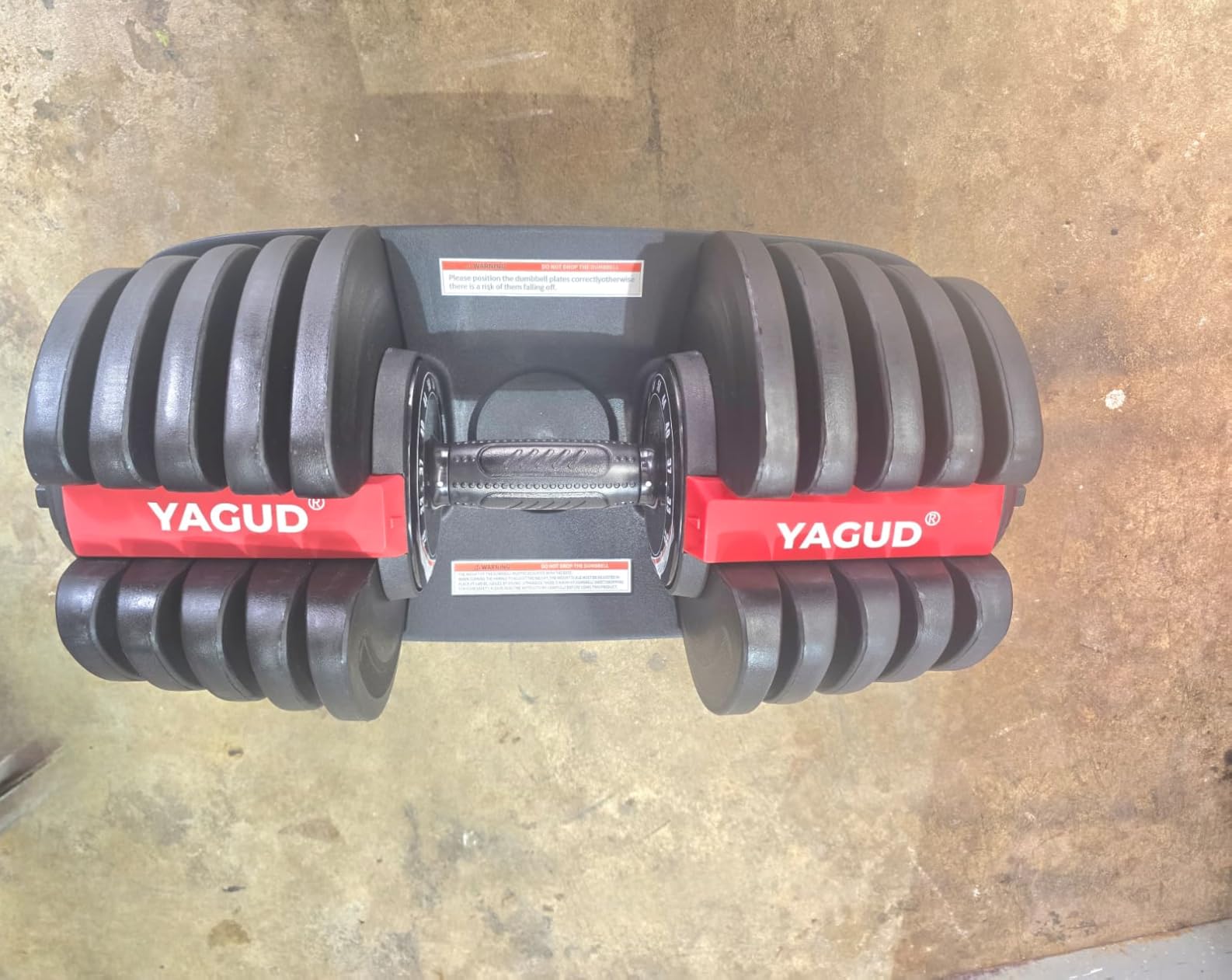 Yagud Adjustable Dumbbell Set, 52.5/90 lbs customer photo 2