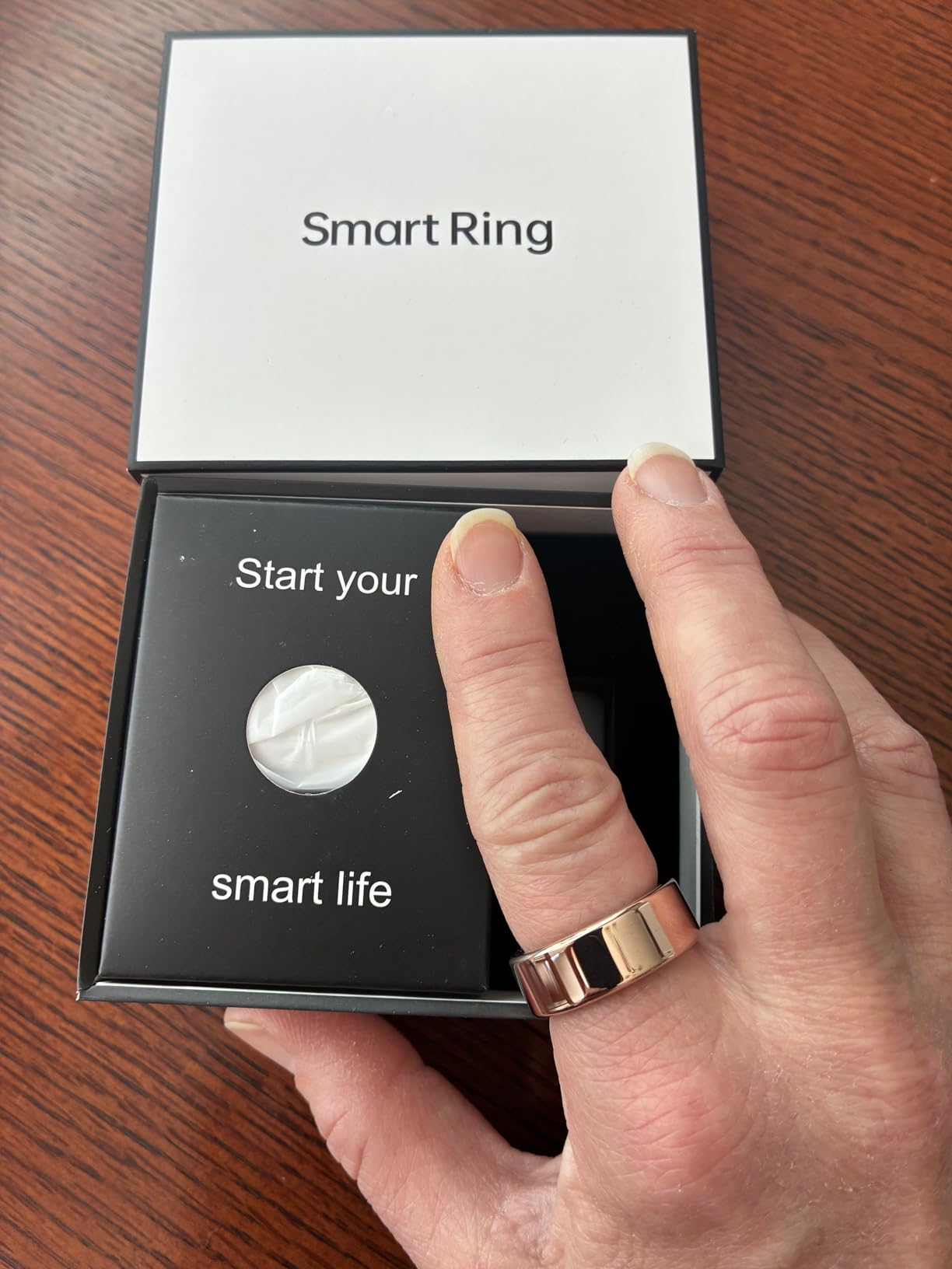 BIEMHA IP68 Waterproof Smart Ring - Fitness & Health Tracker with Sleep/Exercise Monitoring, Unisex for Women Men, iOS & Android Compatible, Long Lasting Battery Life, No Subscription customer photo 2