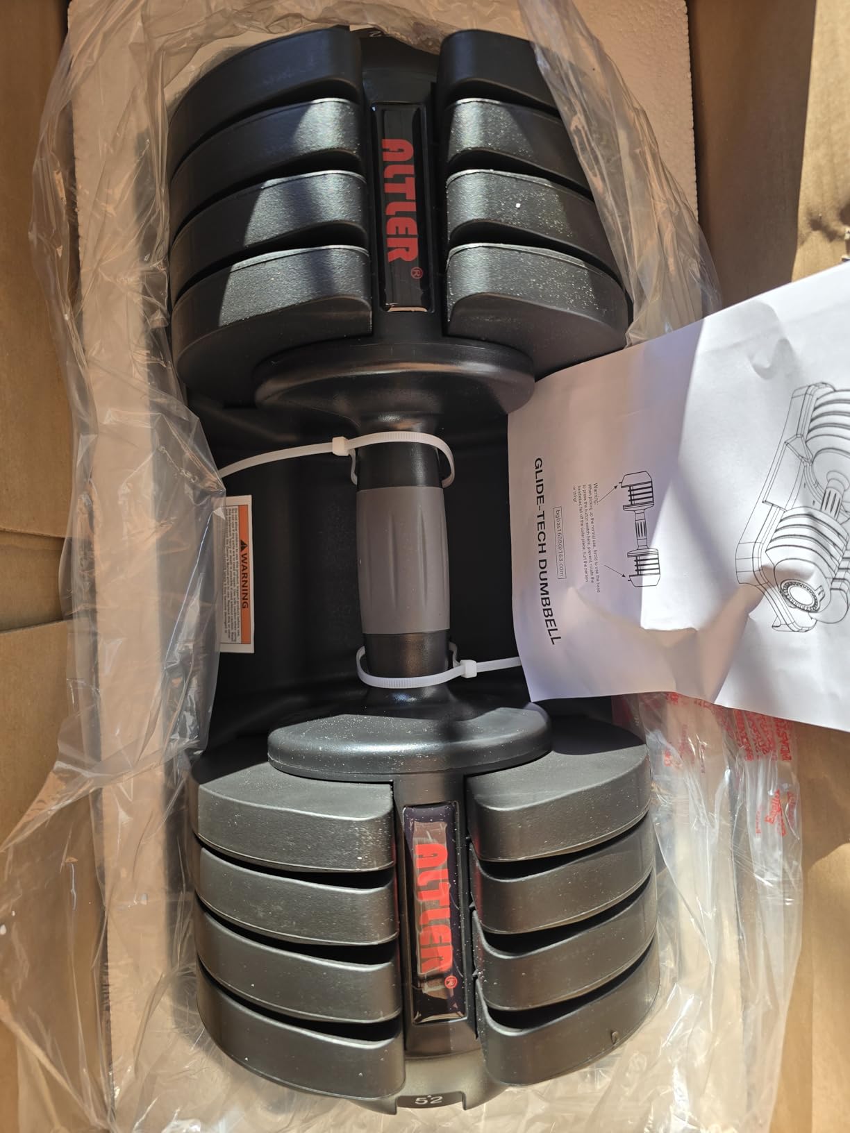 ALTLER Adjustable Dumbbell Set, 25/52LB Pair customer photo 1