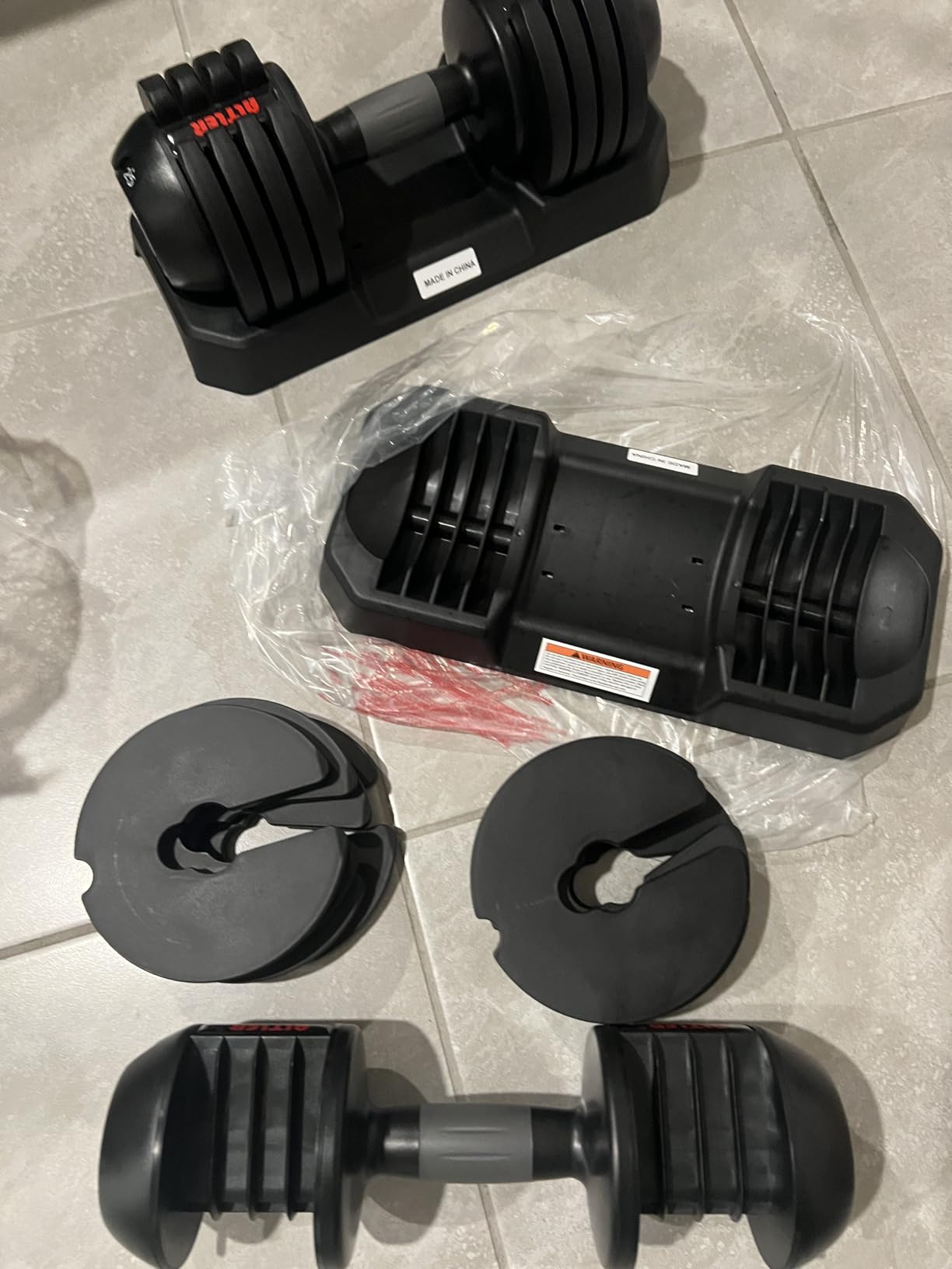 ALTLER Adjustable Dumbbell Set, 25/52LB Pair customer photo 2