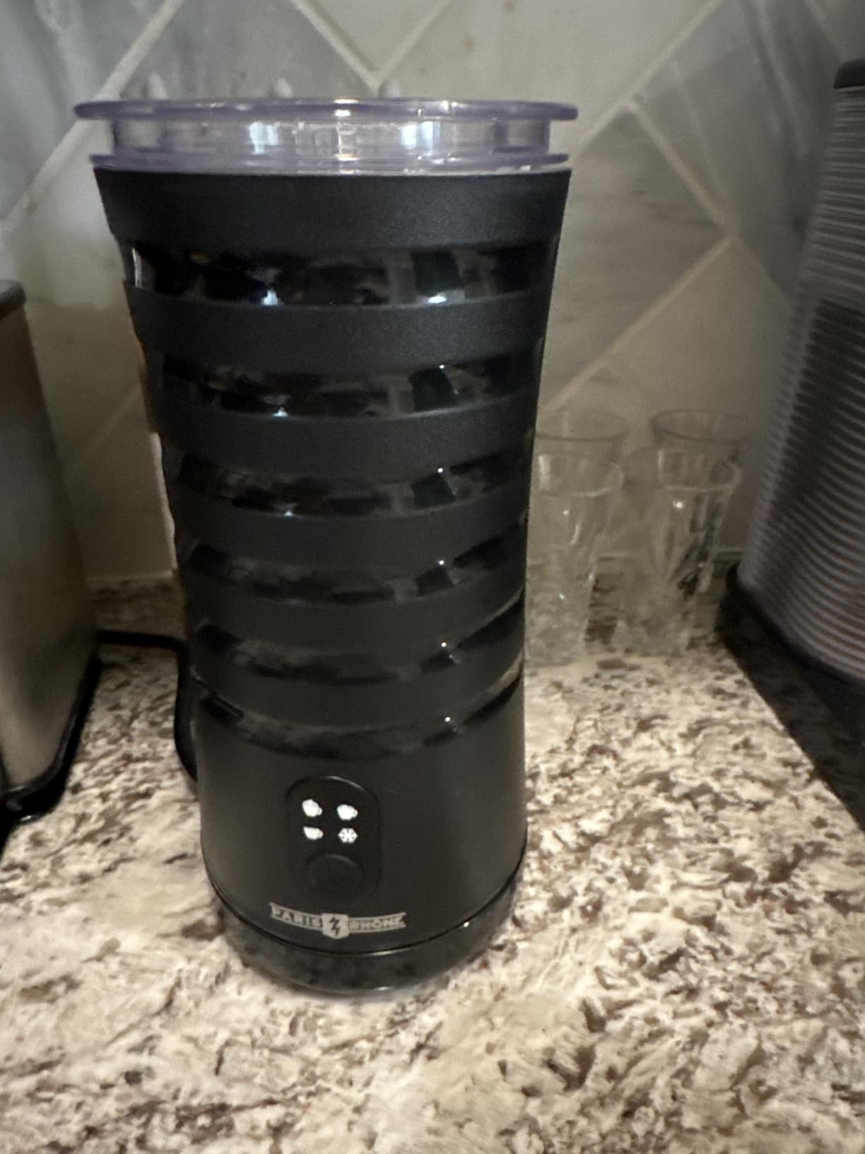 Electric Milk Frother, Paris Rhone 4-in-1 Milk Steamer and Frother, Hot & Cold Foam Milk Warmer with Temperature Control, Auto Shut-Off Frothers for Coffee, Latte, Macchiato, Cappuccino customer photo 1