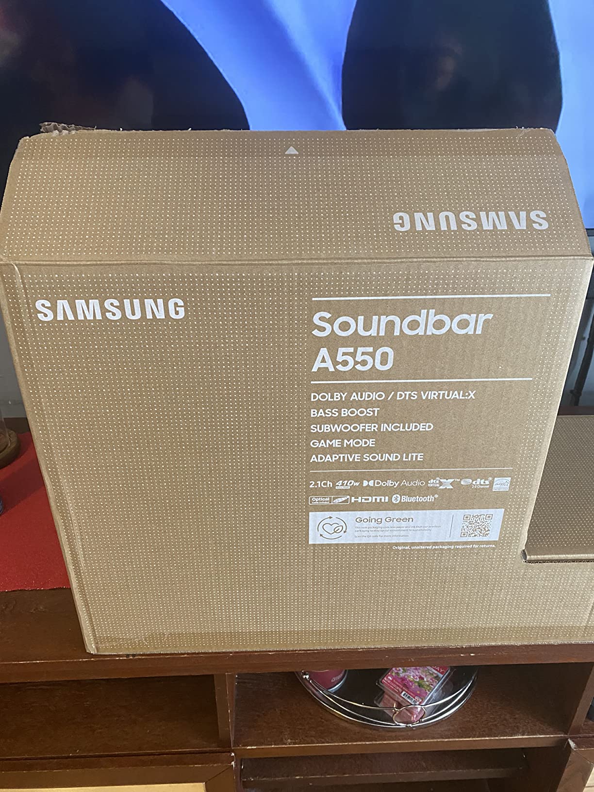 Samsung HW-B400F B-Series 2.1ch Soundbar with Wireless Subwoofer - Deep Bass, Smart Sound & Game Mode - Bluetooth Wireless TV Connection for Home Theater and Gaming customer photo 1