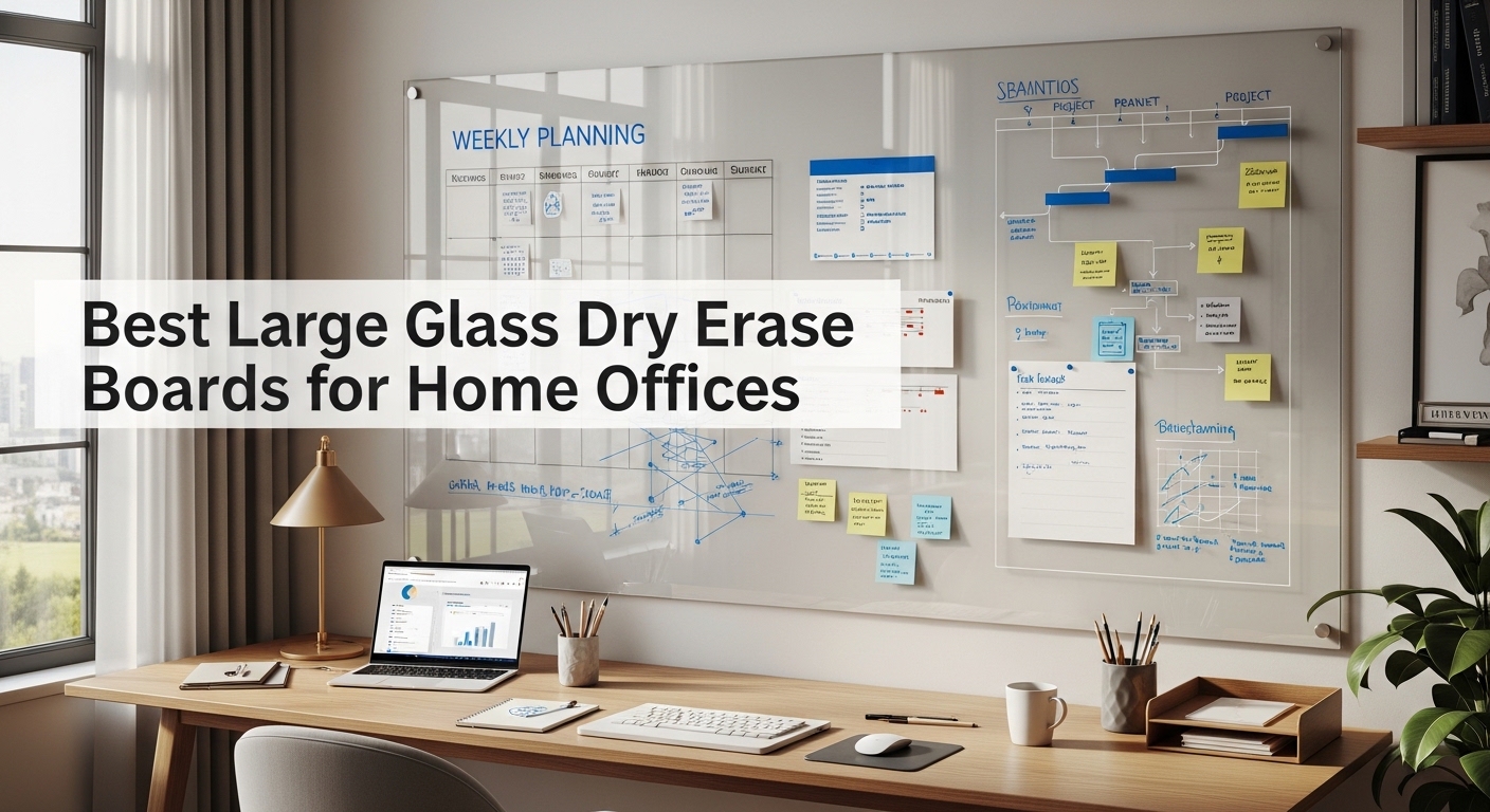 Best Large Glass Dry Erase Boards for Home Offices