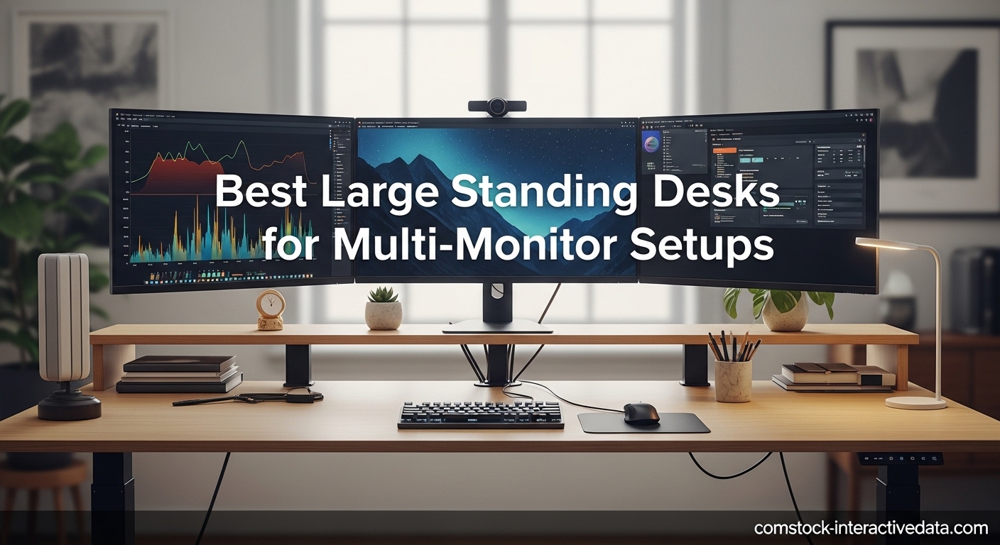 Best Large Standing Desks for Multi-Monitor Setups