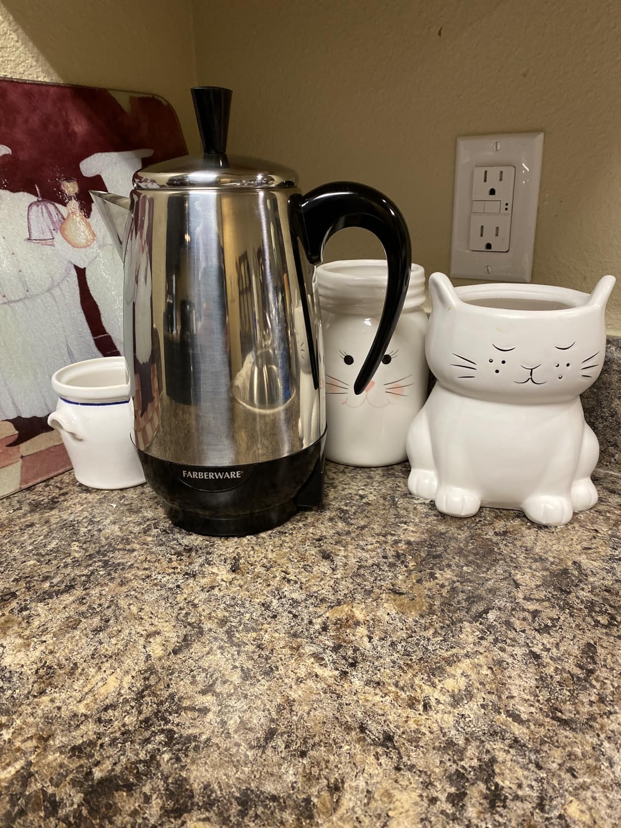 Farberware Electric Coffee Percolator, Stainless Steel Basket, Automatic Keep Warm, No-Drip Spout, 8 Cup customer photo 2