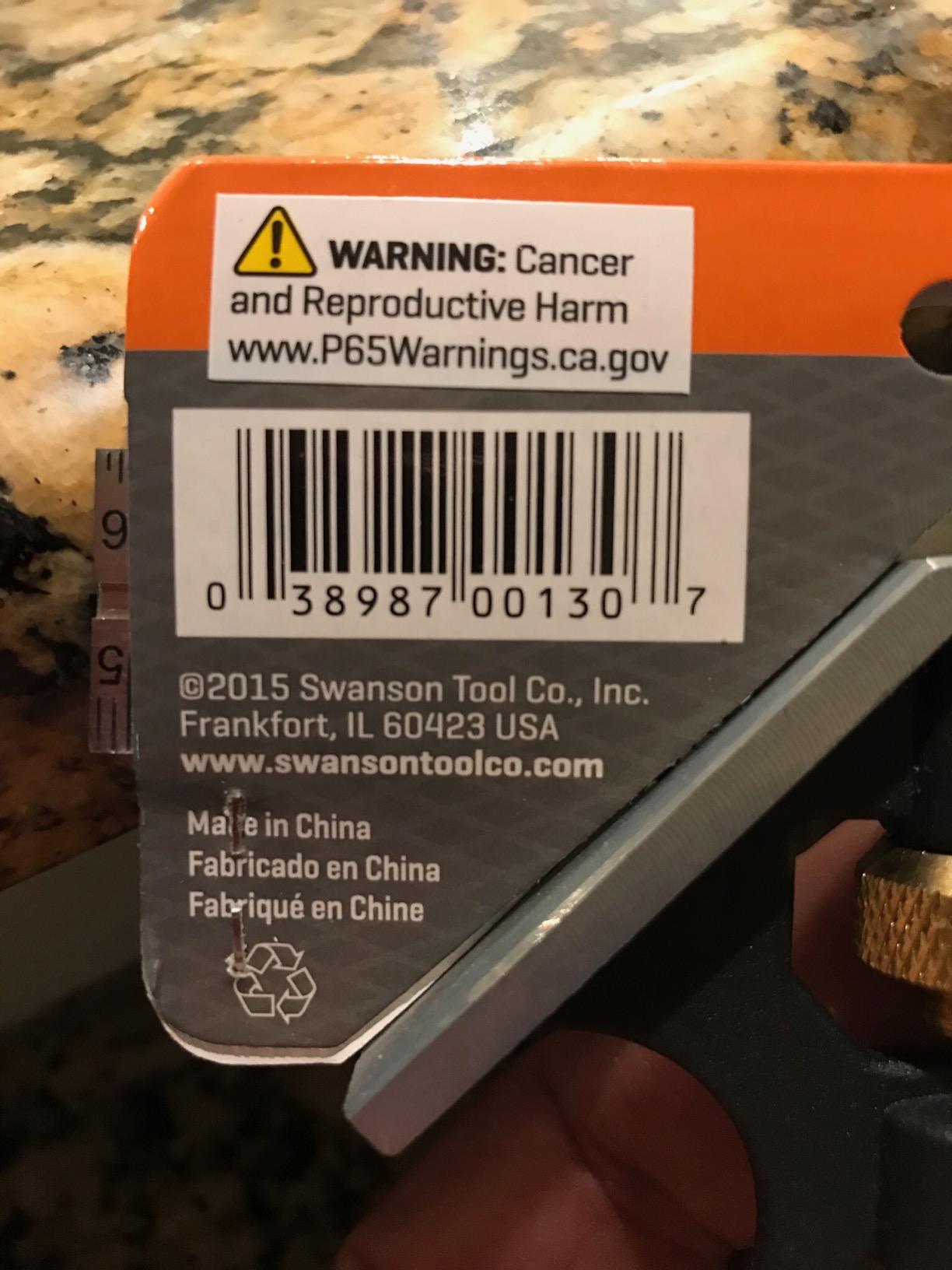 Swanson Tool Co TC130 6 inch Combo Square with Stainless Steel Rule, Cast Zinc Body with Bubble Vial, and Brass Bolt customer photo 2