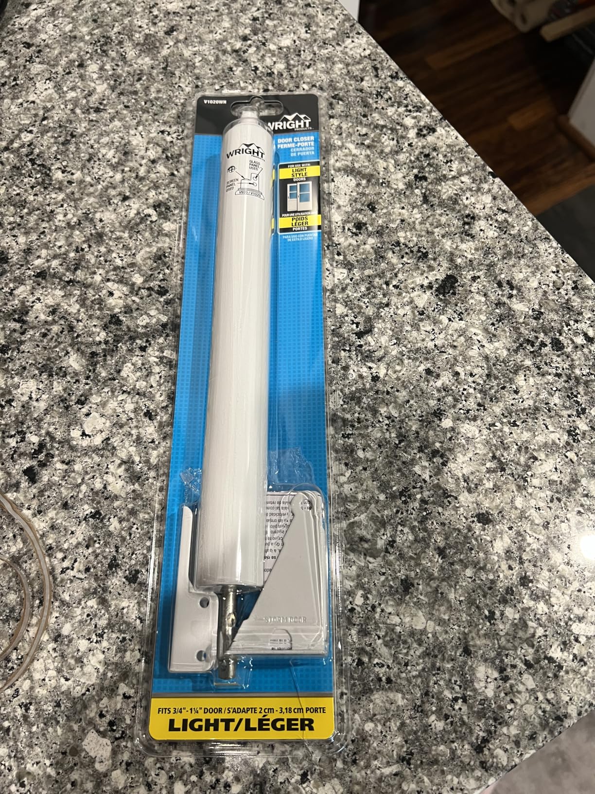 Wright Products Standard Duty Pneumatic Screen & Storm Door Closer - Adjustable Closing Speed, Quiet Operation, Easy Installation (Transitional, White) customer photo 1