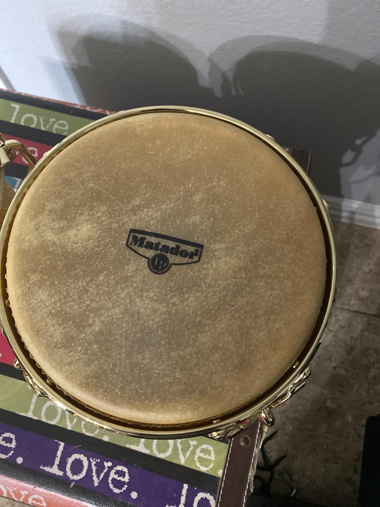Latin Percussion M201-ABW LP Matador Wood Bongos - Almond Brown/Chrome 8.625-inch customer photo 2