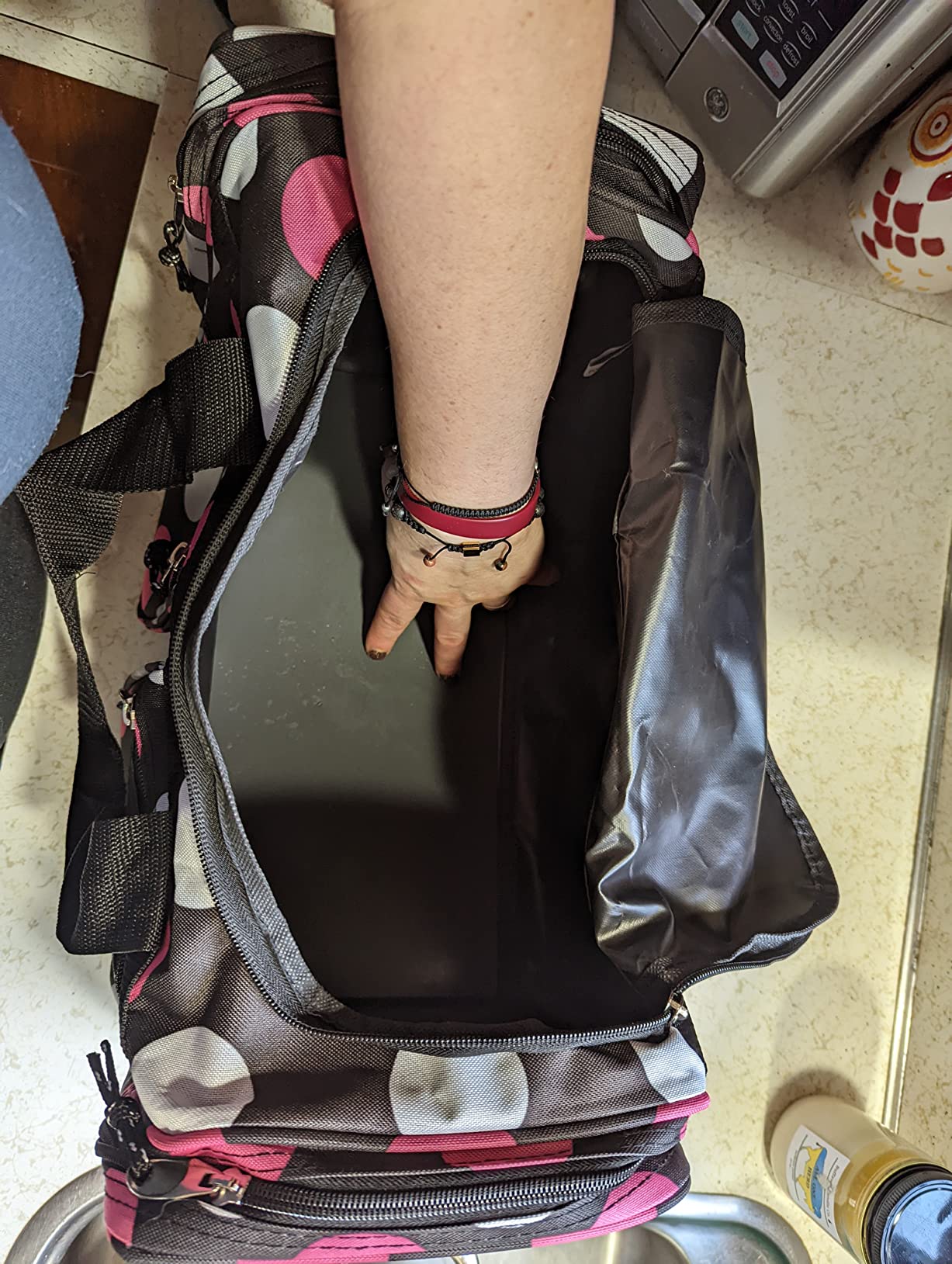 Rockland Duffel Bag, Black, 18.5 in X 10.5 in X 8.5 in customer photo 1