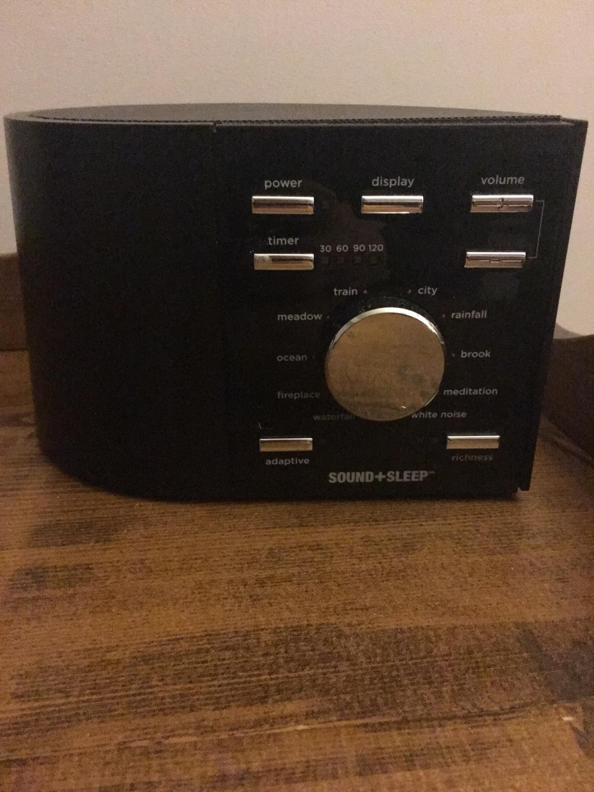 Adaptive Sound Technologies Sound + Sleep - White Noise Machine for Focus Support - Convenient Sleep Timer - Built-in Headphone Jack - Precision Volume Settings - Speech Privacy - Black customer photo 2