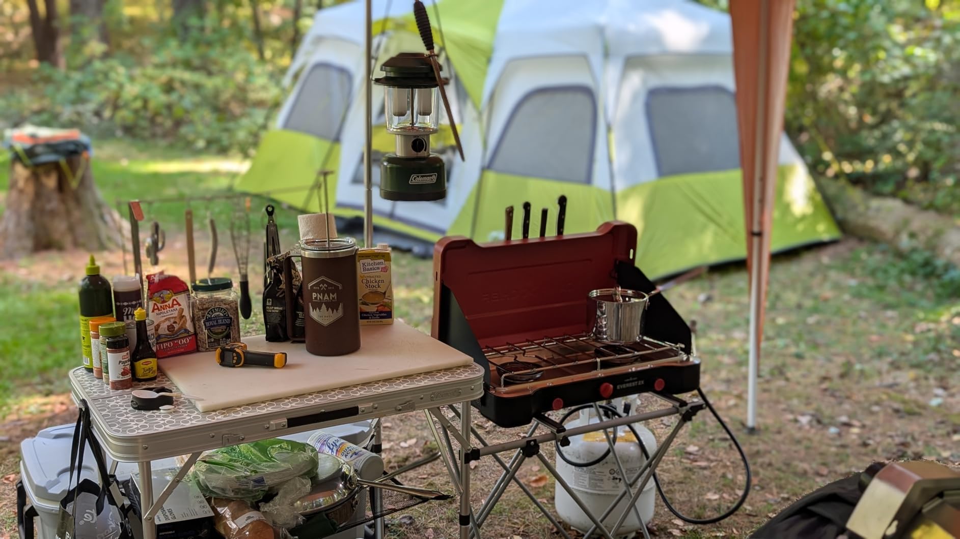Coleman Pack-Away Portable Camp Kitchen, Outdoor Folding Kitchen with Food Prep Area customer photo 1