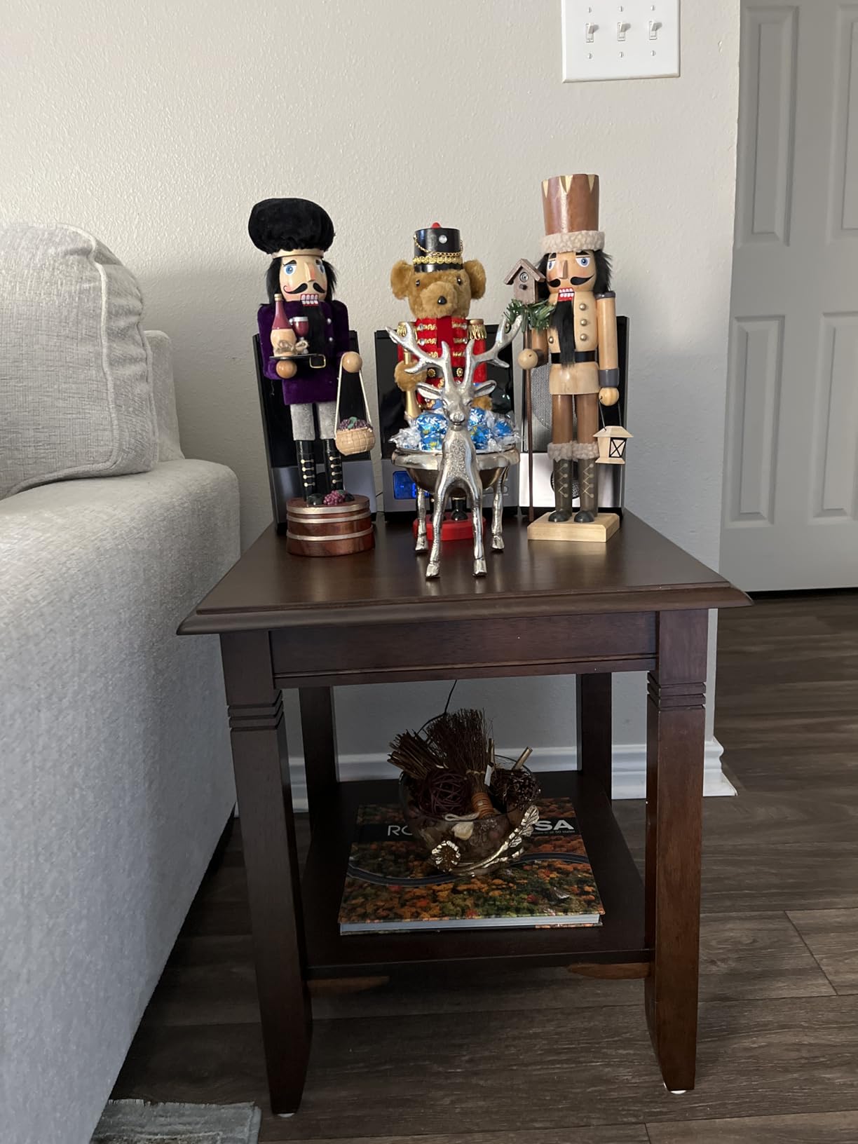 Winsome Nolan End Table, 20 Wide, 22 Tall, for Living Room, Bedroom, Cappuccino customer photo 1