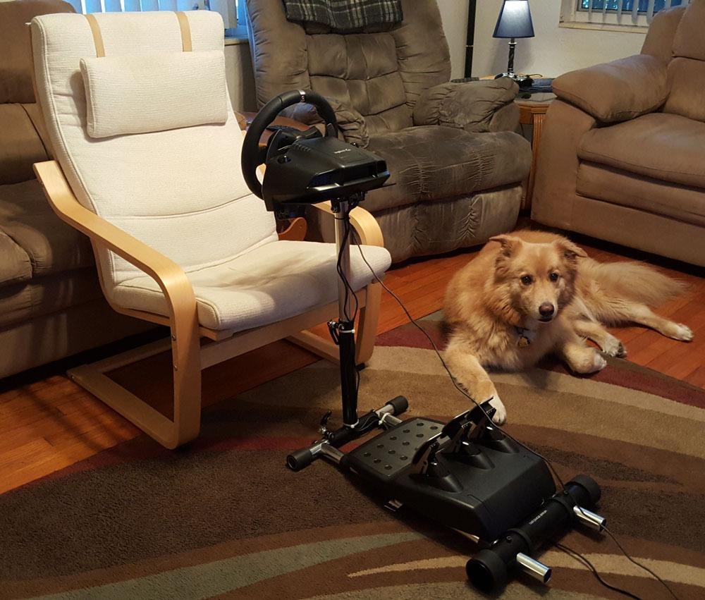 Wheel Stand Pro: G Racing Wheel Stand Compatible With Logitech G29 G923 G920 G27 & G25 Wheels, Deluxe, Original V2. Wheel and Pedals Not included. customer photo 1