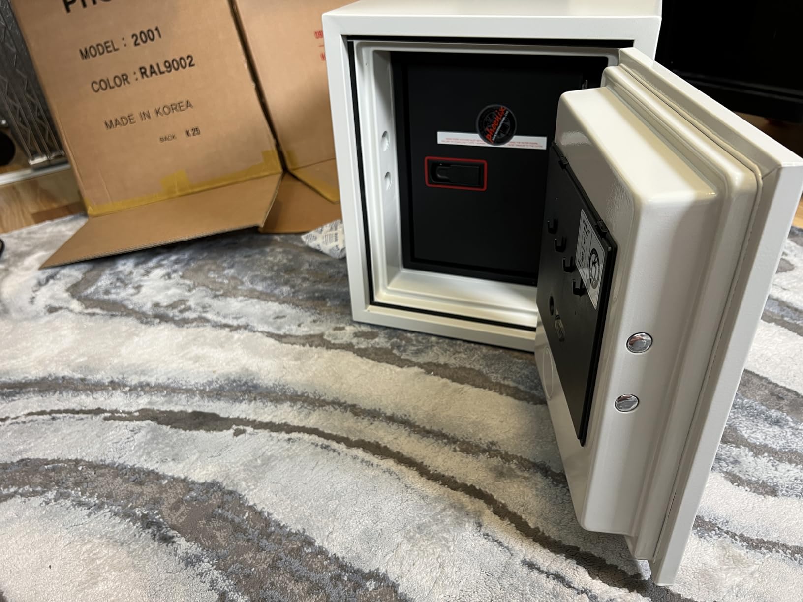 Datacare Fireproof Media Safe - 0.58 cu ft - Class 125 2-Hour Fire Rated - Protects DLT, LTO, Hard Drives, CDs & Magnetic Media - Key Lock - Impact Tested - Model 2002 customer photo 1