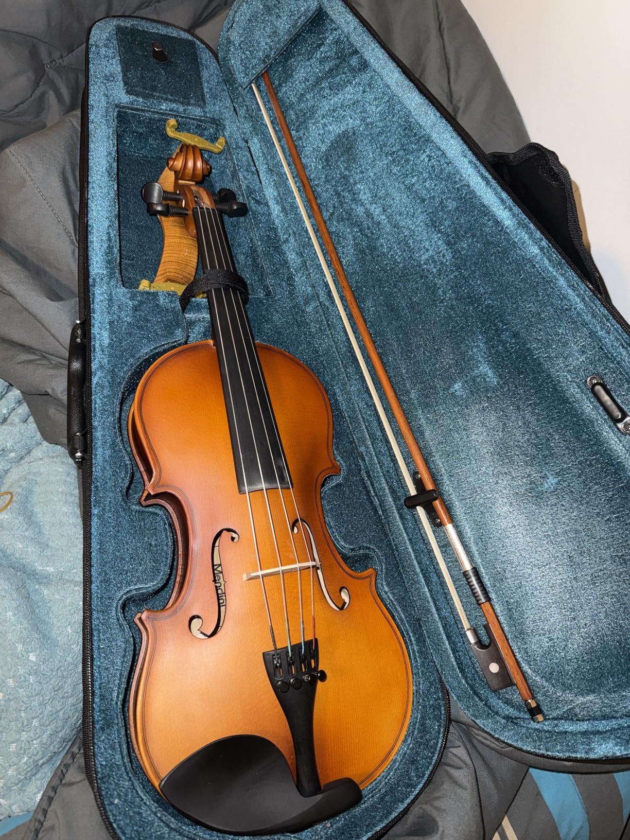 Mendini by Cecilio 14 Inch Solid Wood Viola Set for Beginners customer photo 2