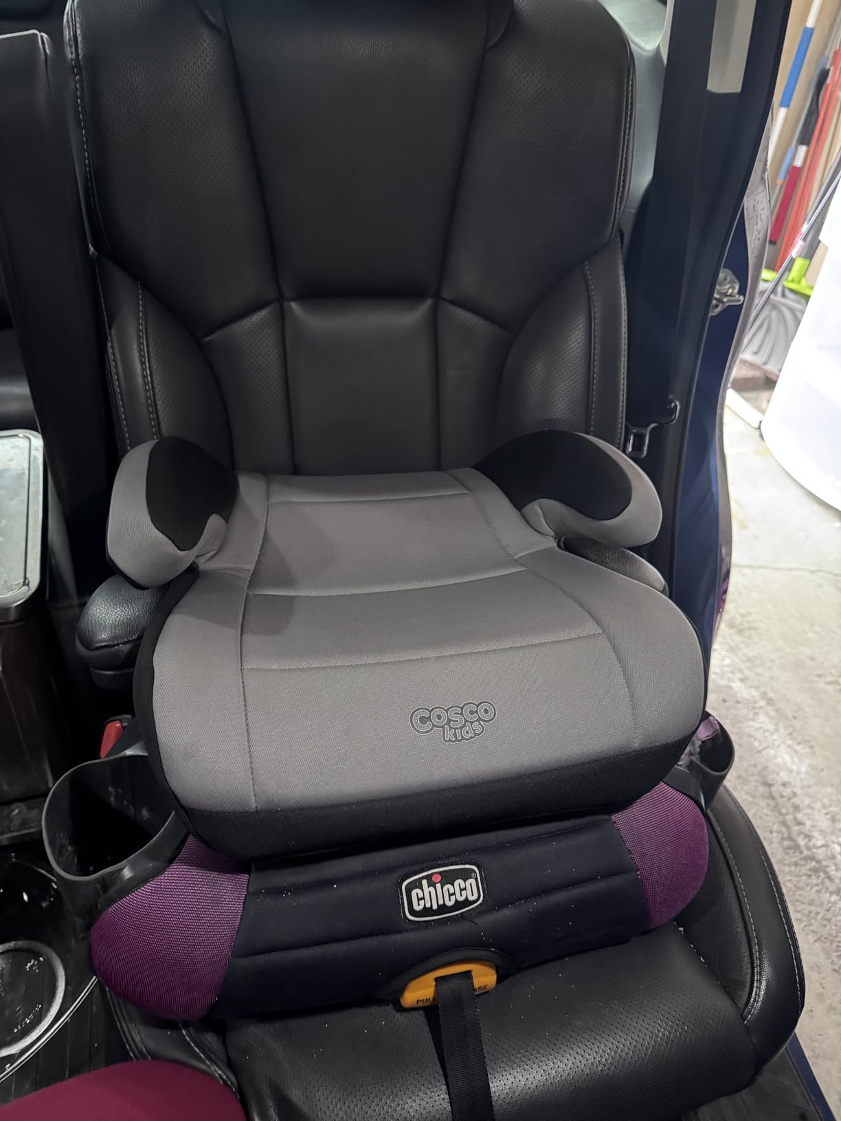 Cosco Topside Backless Booster Car Seat, Lightweight Booster Seats for Cars 40-100 lbs, Leo customer photo 2