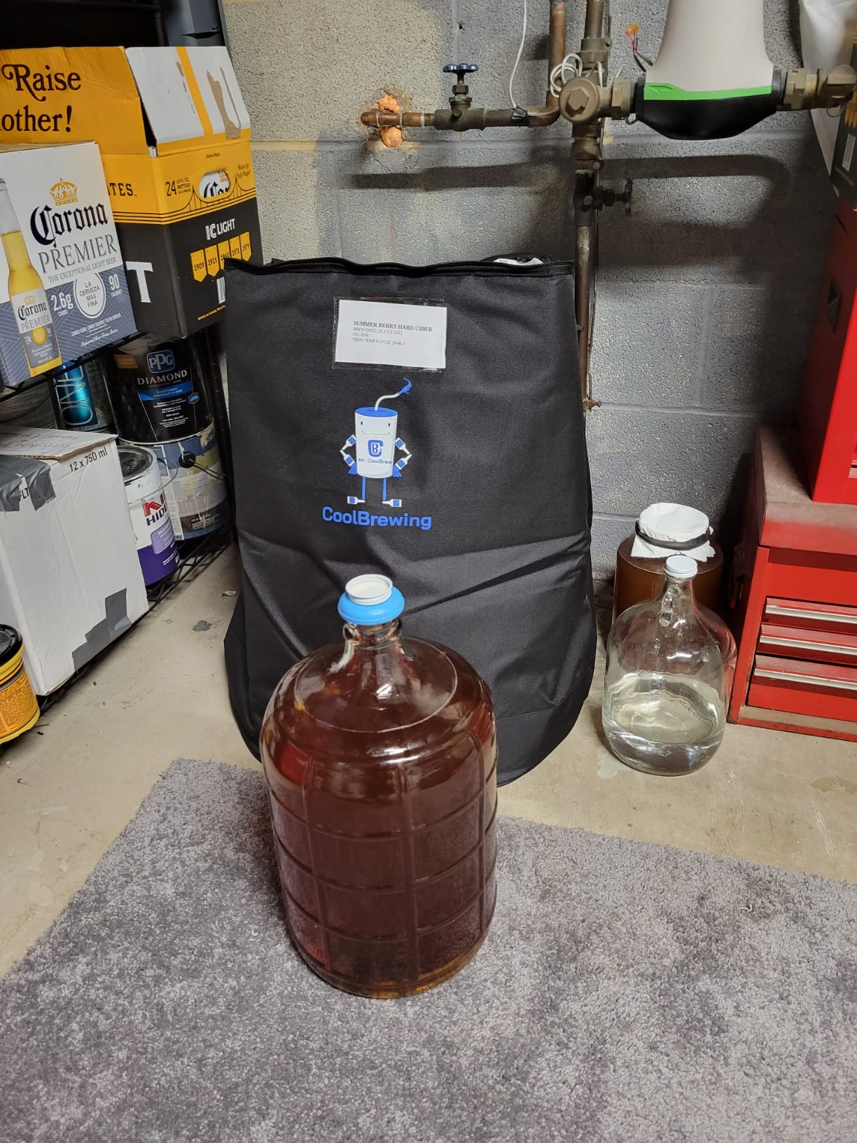 Home Brewing Fermentation Cooler - Beer Brewing Temperature Control, Keg Cooler, Fermentation Brewing Bag. The Original - Cool Brewing Fermentation Cooler. customer photo 1