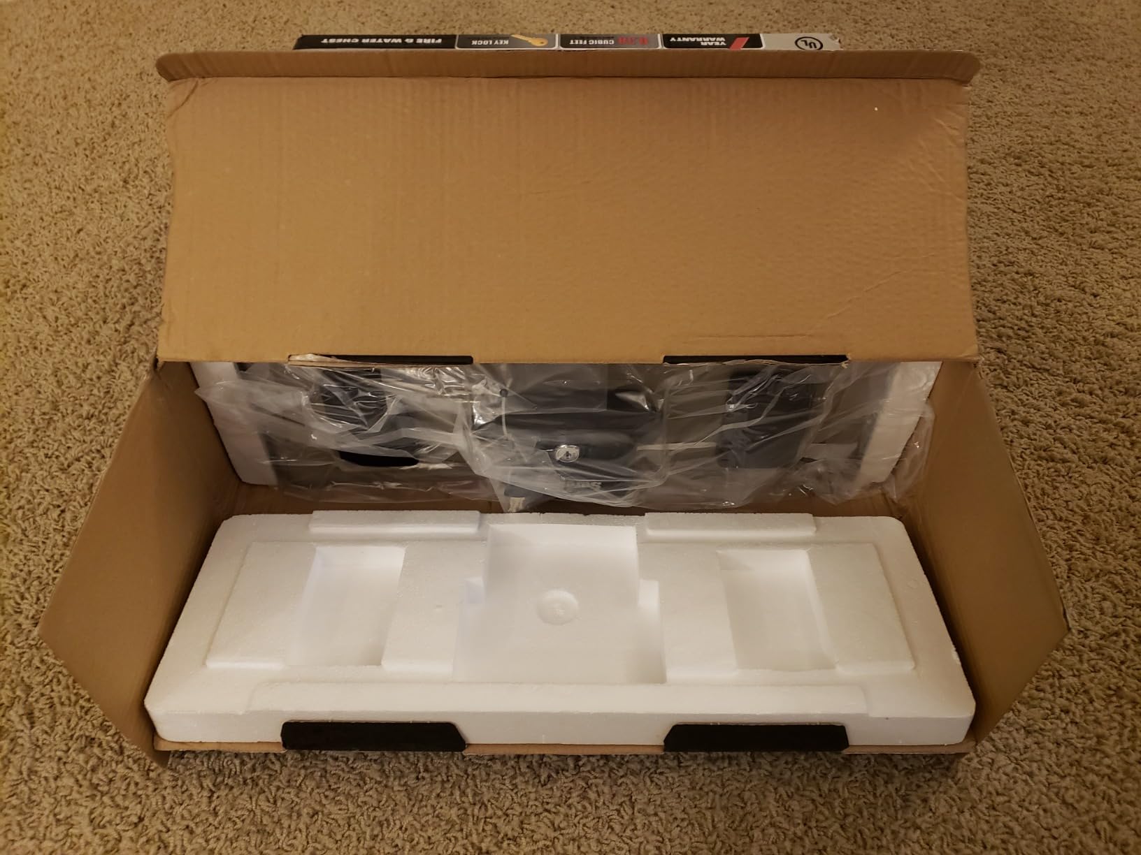 FireKing SureSeal Fire Safe with Key Lock, 1 Hour Fire Rated, UL Rated & 100 Hour Water Resistant Home Safe, Portable customer photo 1